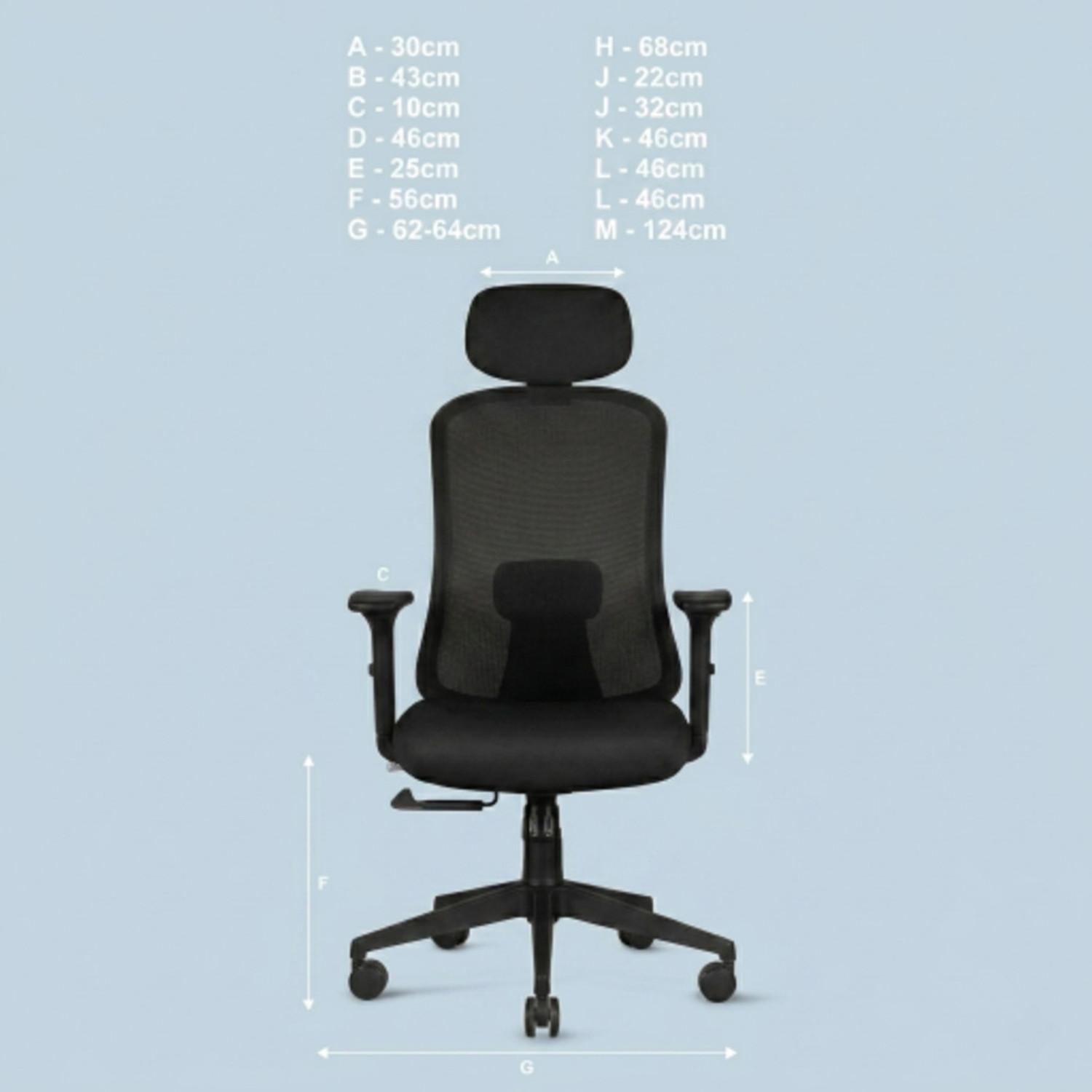 Image of ASTRIDE Mavic High Back Ergonomic Office Chair|2D Soft Armrest|BIS Certified Mesh Office Adjustable Arm Chair