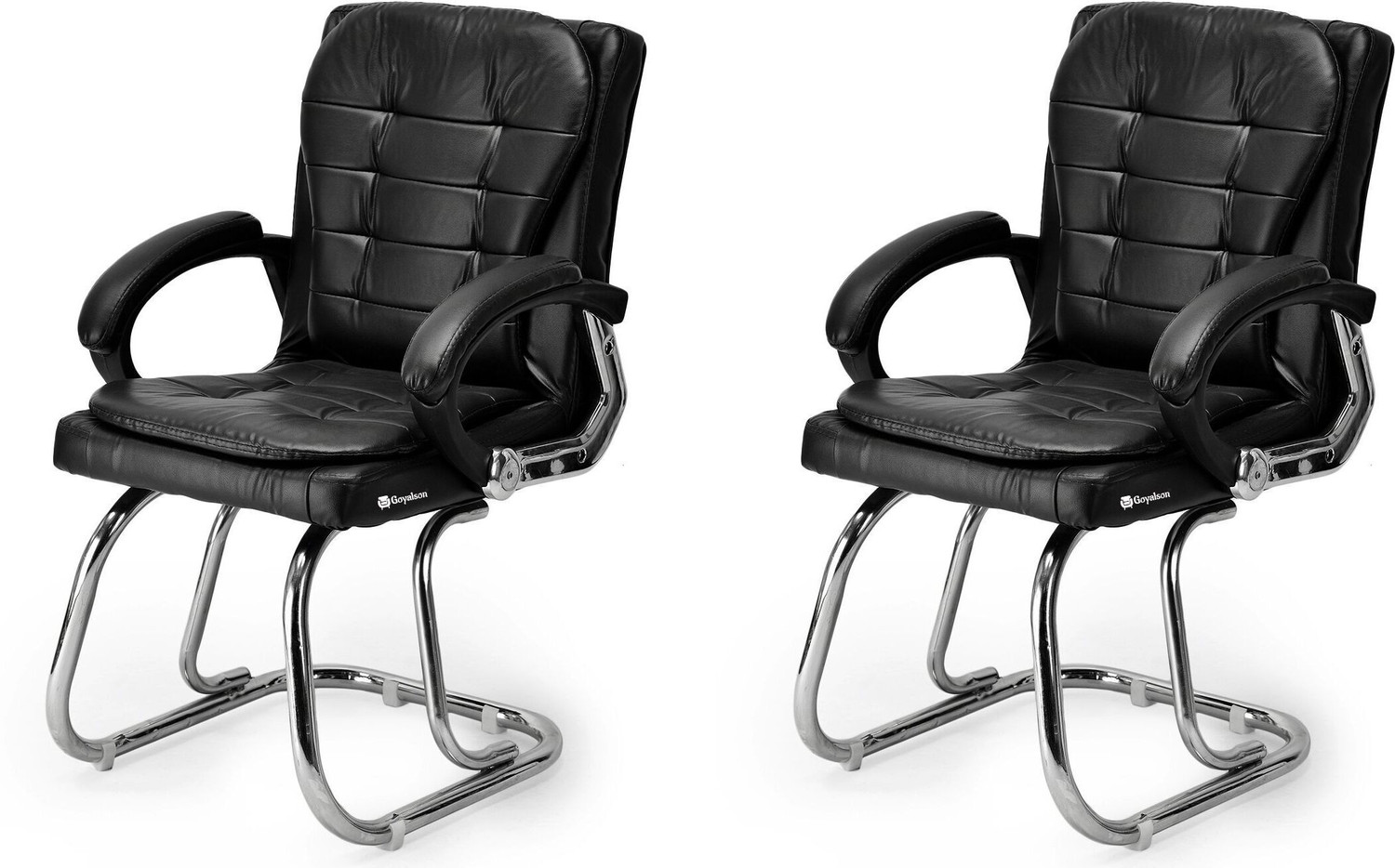 Image of P P CHAIR Visitor /Study /Office Chair Director Principal Manager Heavy Duty Frame chair Leatherette Office Arm Chair