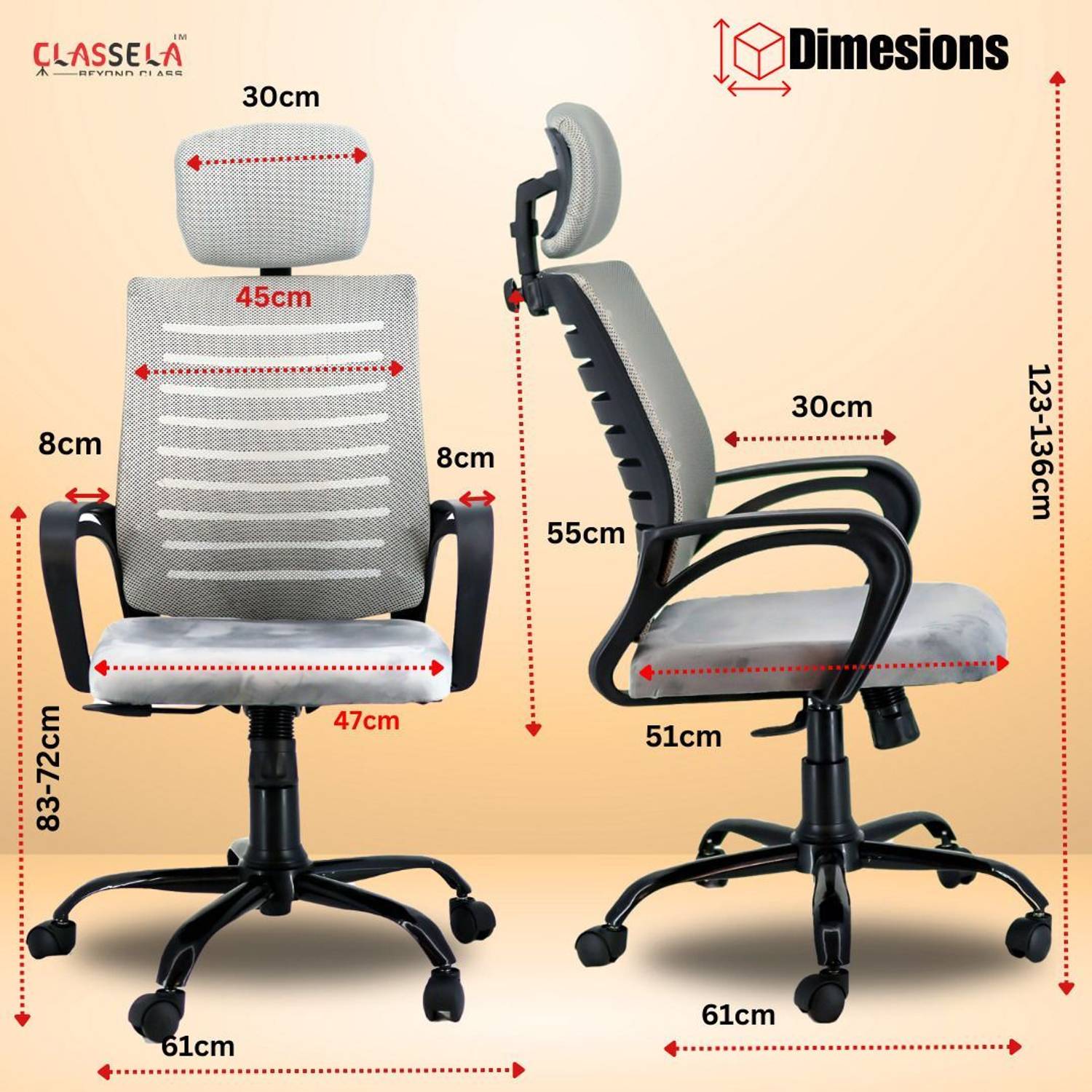 CLASSELA BOOM High Back Office Chair - Image 4