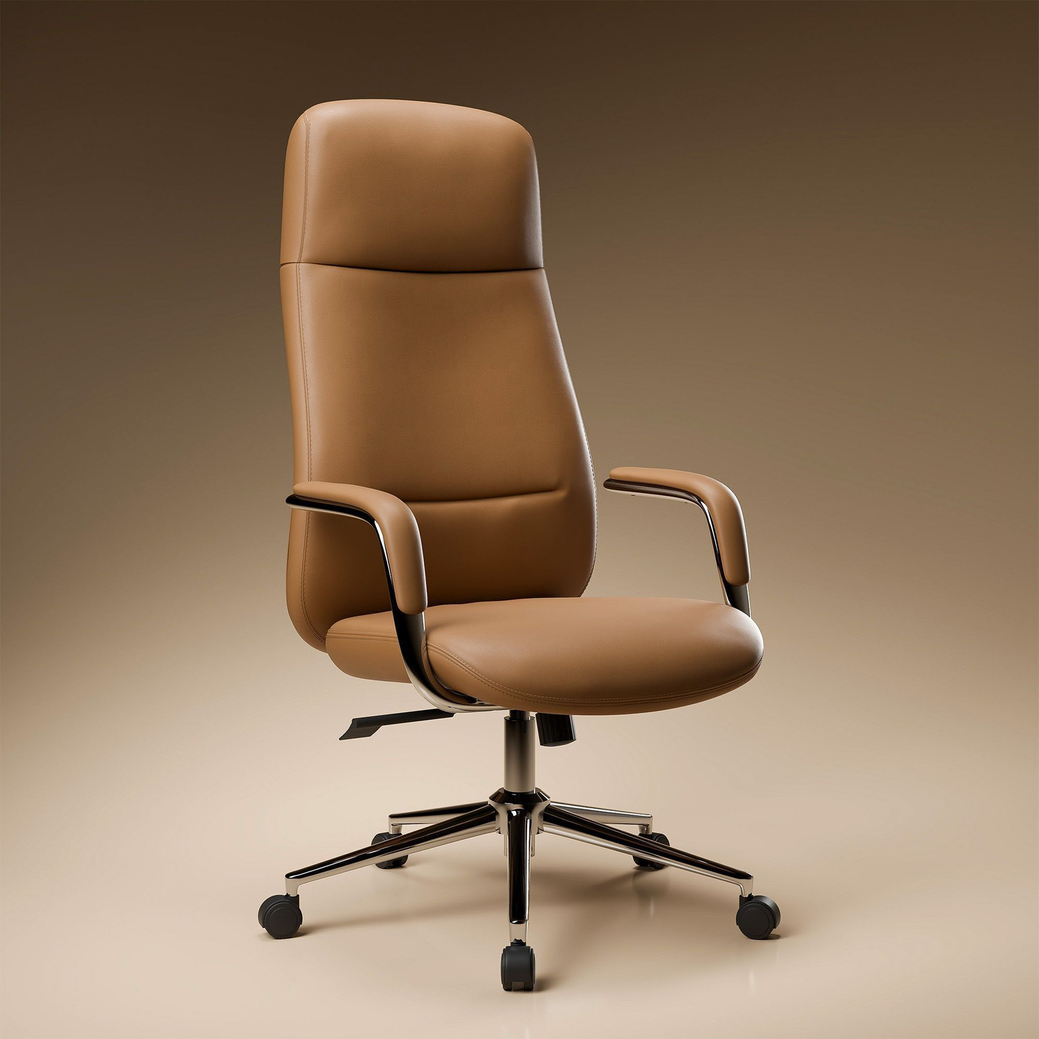 Image of GREEN SOUL Oslo Vegan Leather Office | Ergonomic Boss | Scandinavian design Leatherette Office Executive Chair
