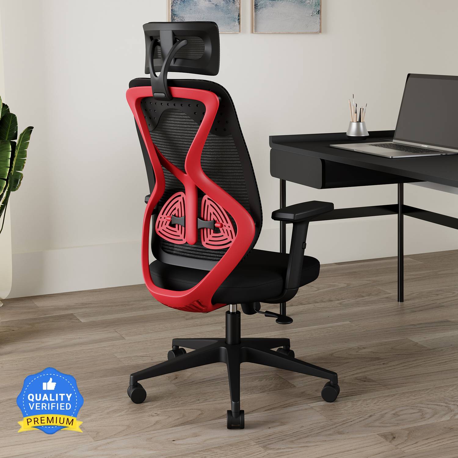 CARLTON Atlas Mesh Office Chair, Black - Image 1