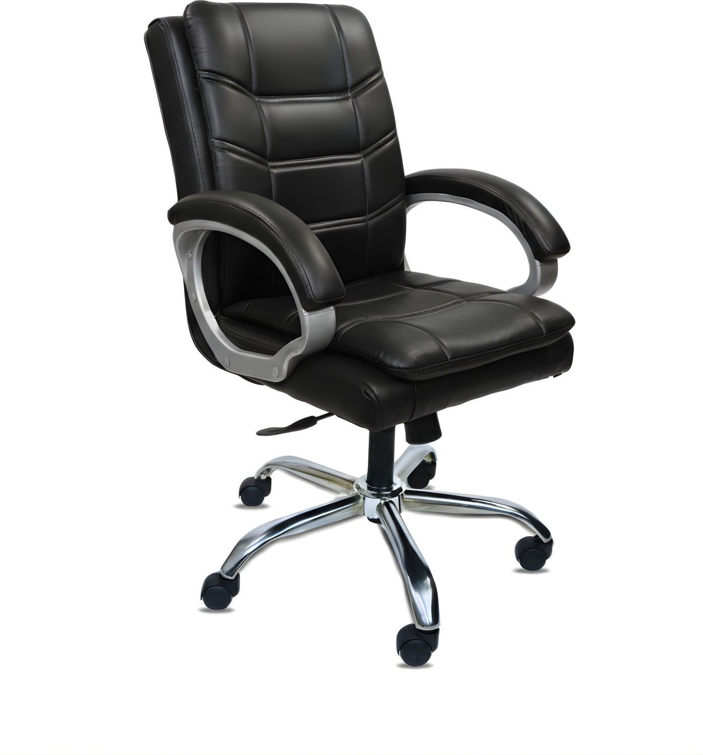 Image of RW REST WELL Star Executive Revolving Office Chair|Computer Desk Chair with Cushioned Seat| Leatherette Office Executive Chair