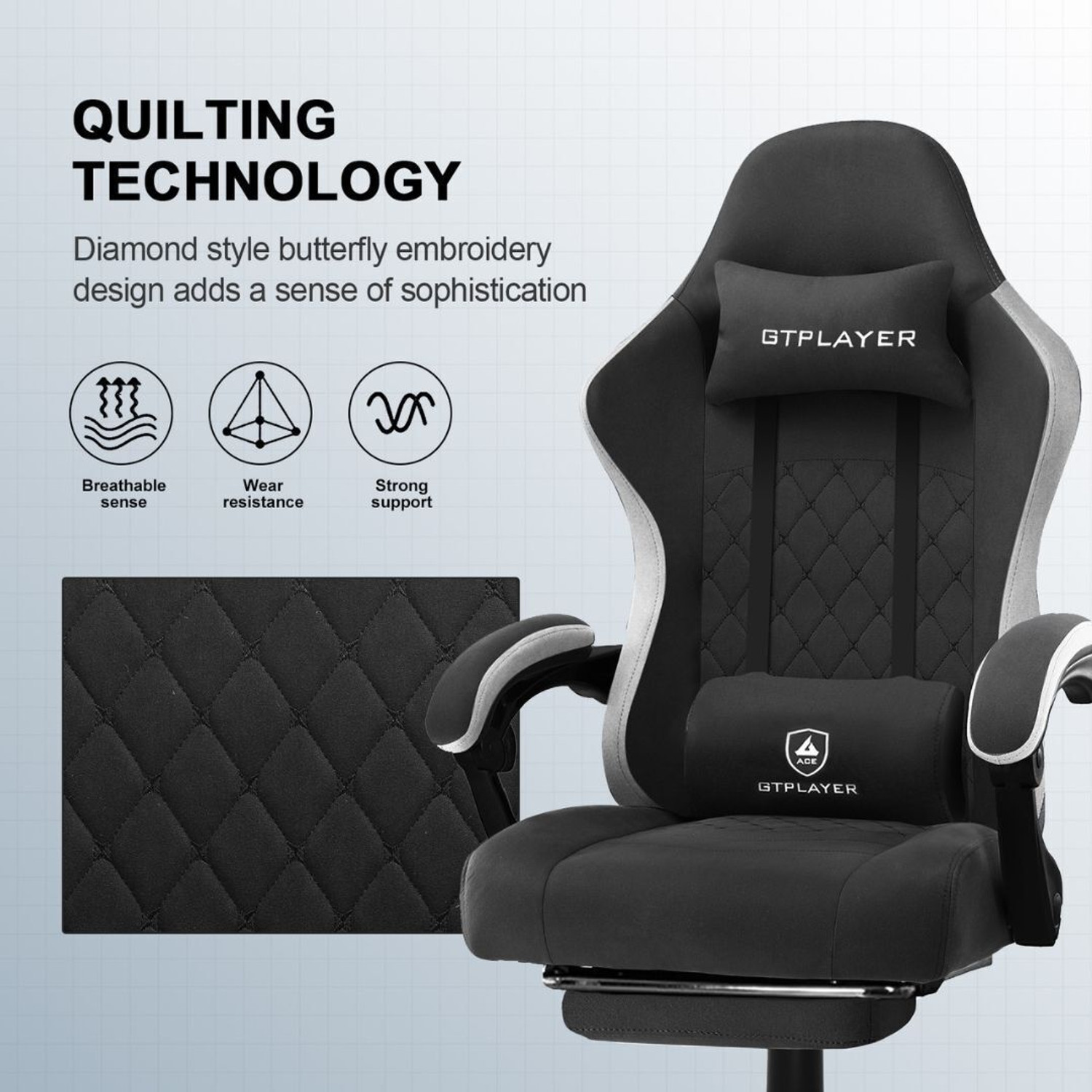 Image of GTPLAYER Leatherette Office Adjustable Arm Chair