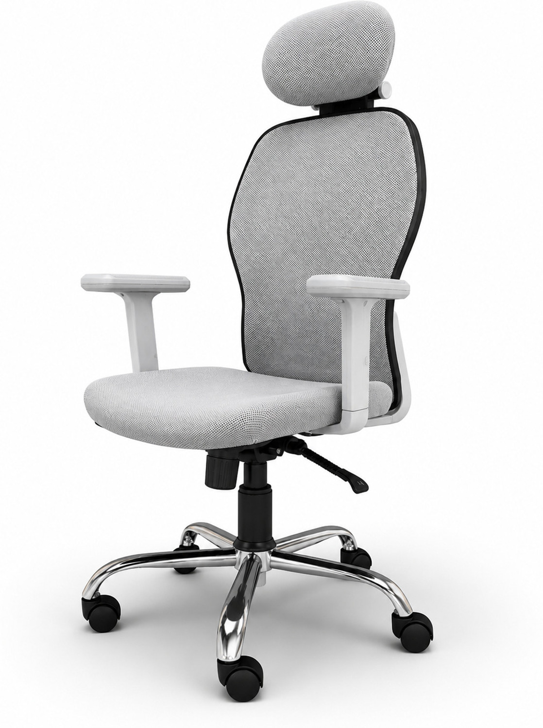 Image of Aayra Dual Lock, 90-135 Recline, Adjustable Headrest & 2D Armrests. Mesh Office Adjustable Arm Chair