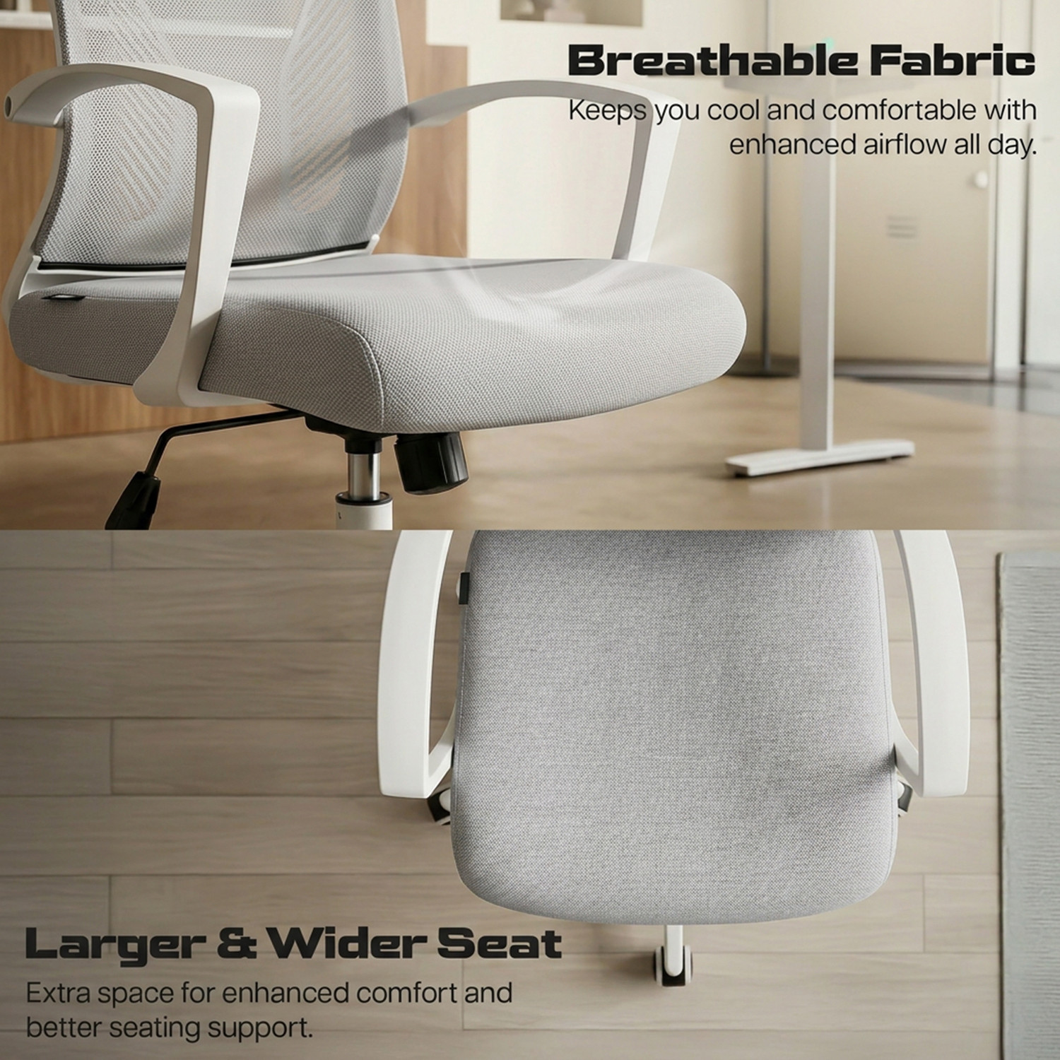 Image of Drogo Ergonomic Computer Office Chair for Work from Home, High Back Rocking Breathable Mesh Office Executive Chair