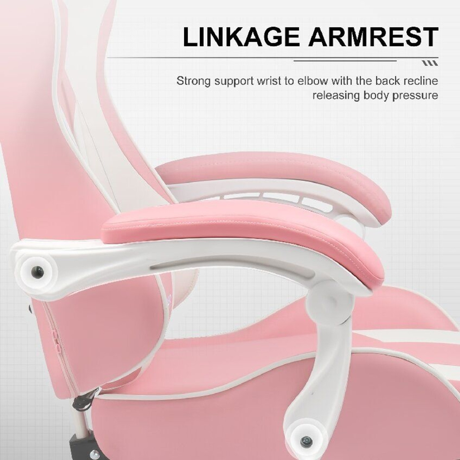 Image of GTPLAYER Leatherette Office Adjustable Arm Chair