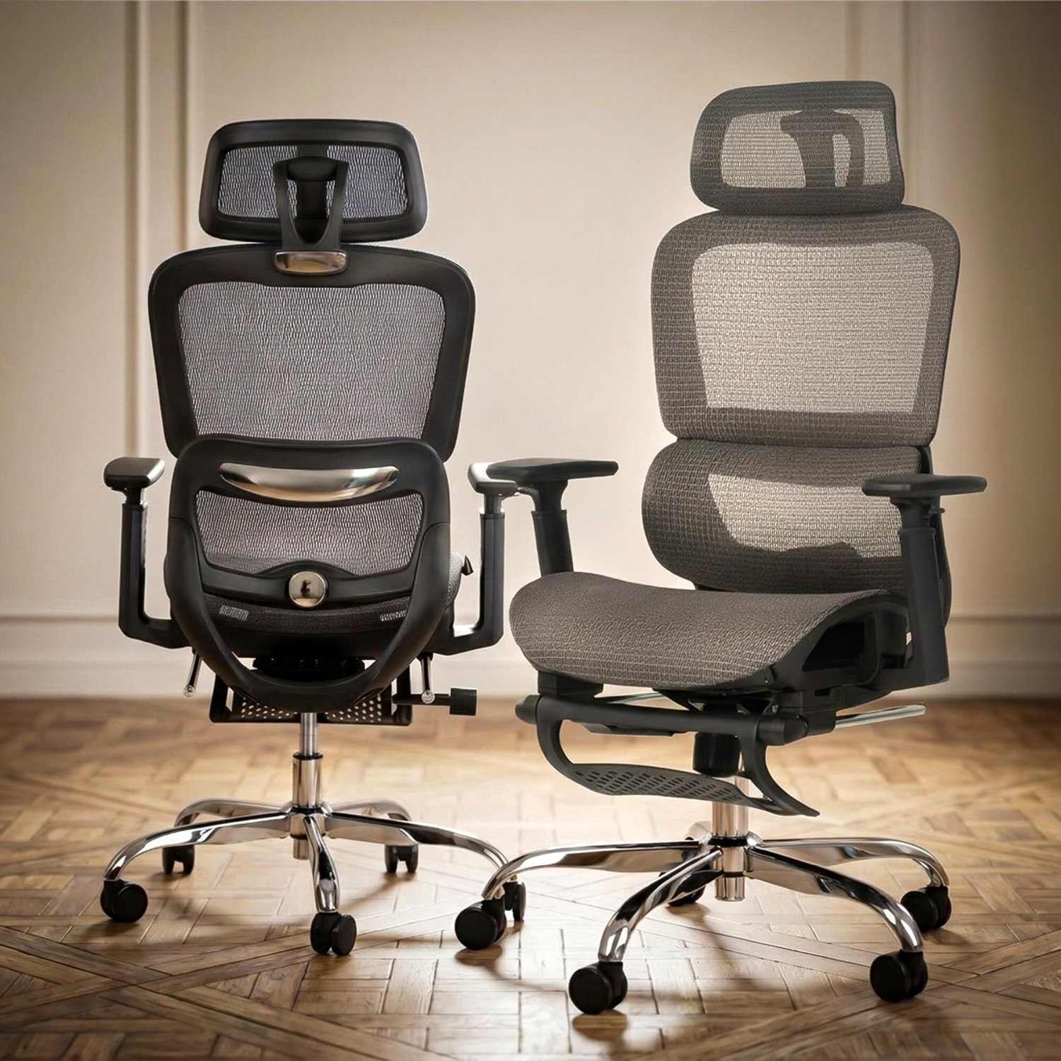 Image of Drogo Ergonomic Office Chair /Computer Chair 3D Armrest, 2D Headrest & Lumbar Support Mesh Office Executive Chair