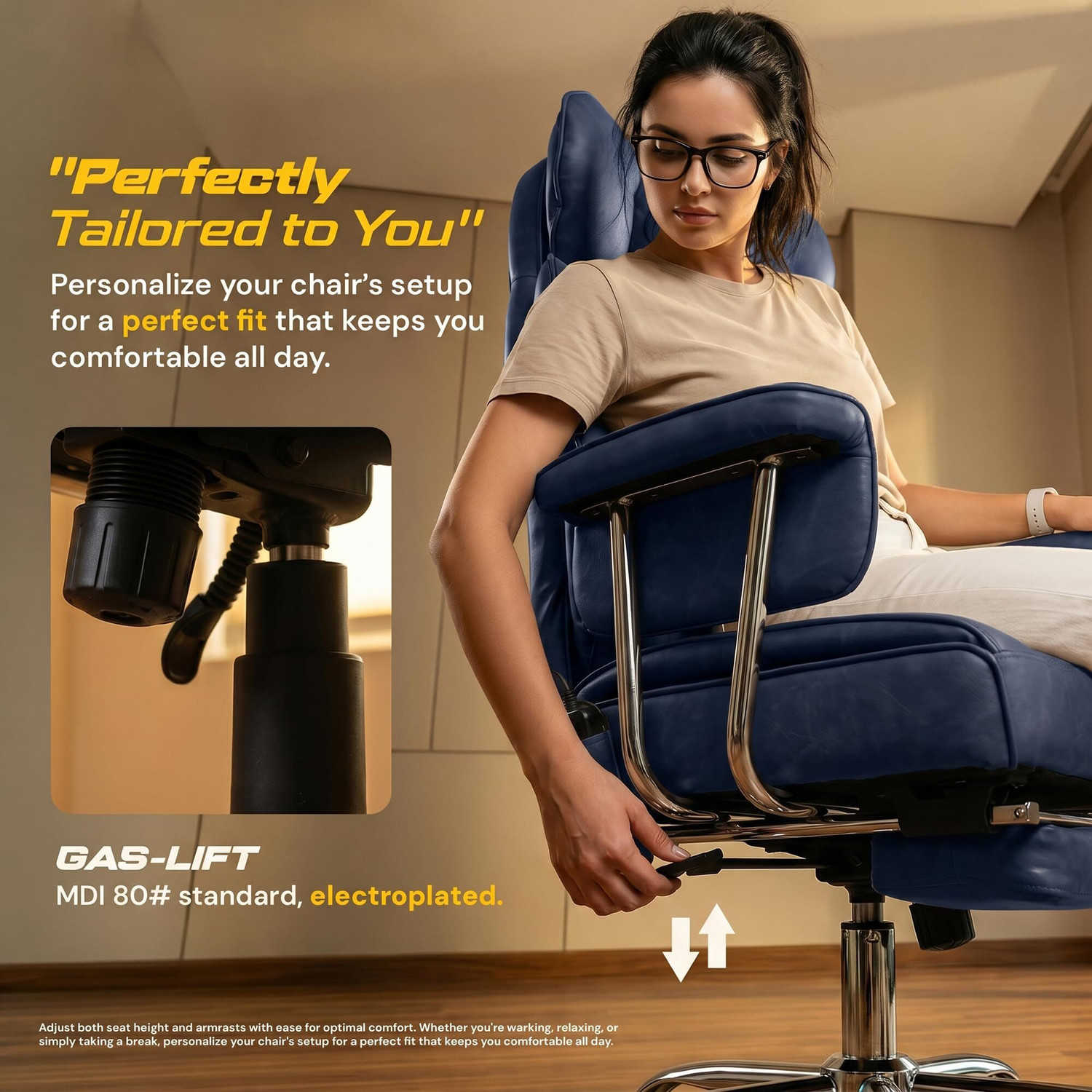 Image of Drogo Monarch-X Massage Computer Office Chair with PU Leather & 150Reclining Leather Office Executive Chair