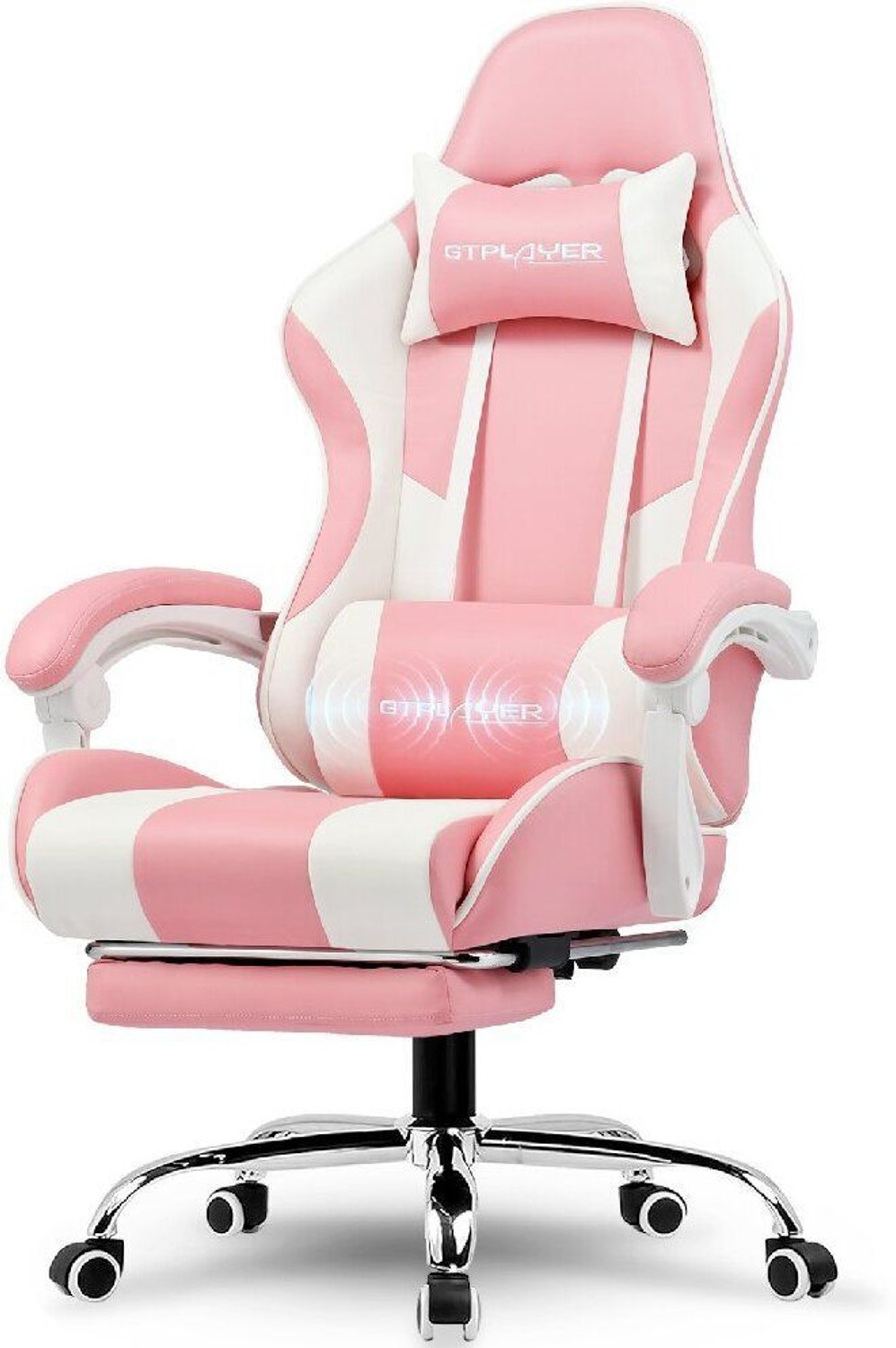 Image of GTPLAYER Leatherette Office Adjustable Arm Chair