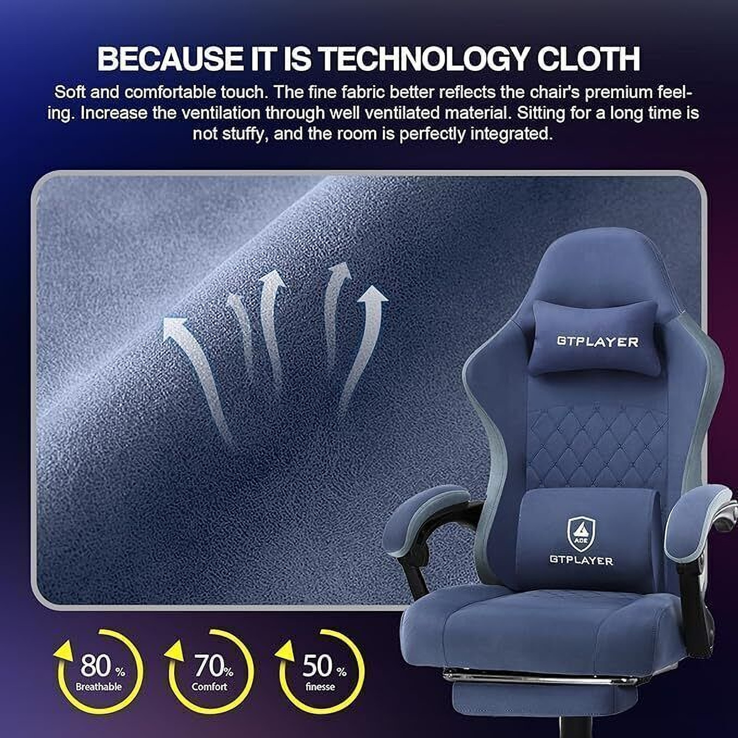 Image of GTPLAYER Leatherette Office Adjustable Arm Chair