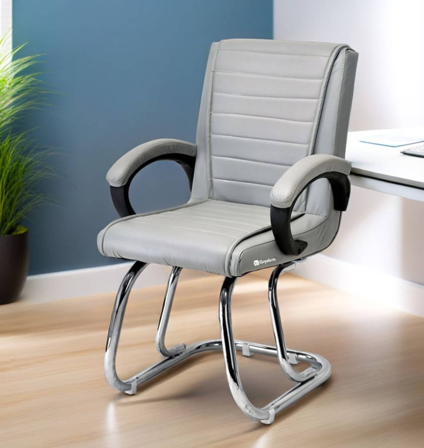 Apple Furniture Leatherette Office Arm Chair - Image 1