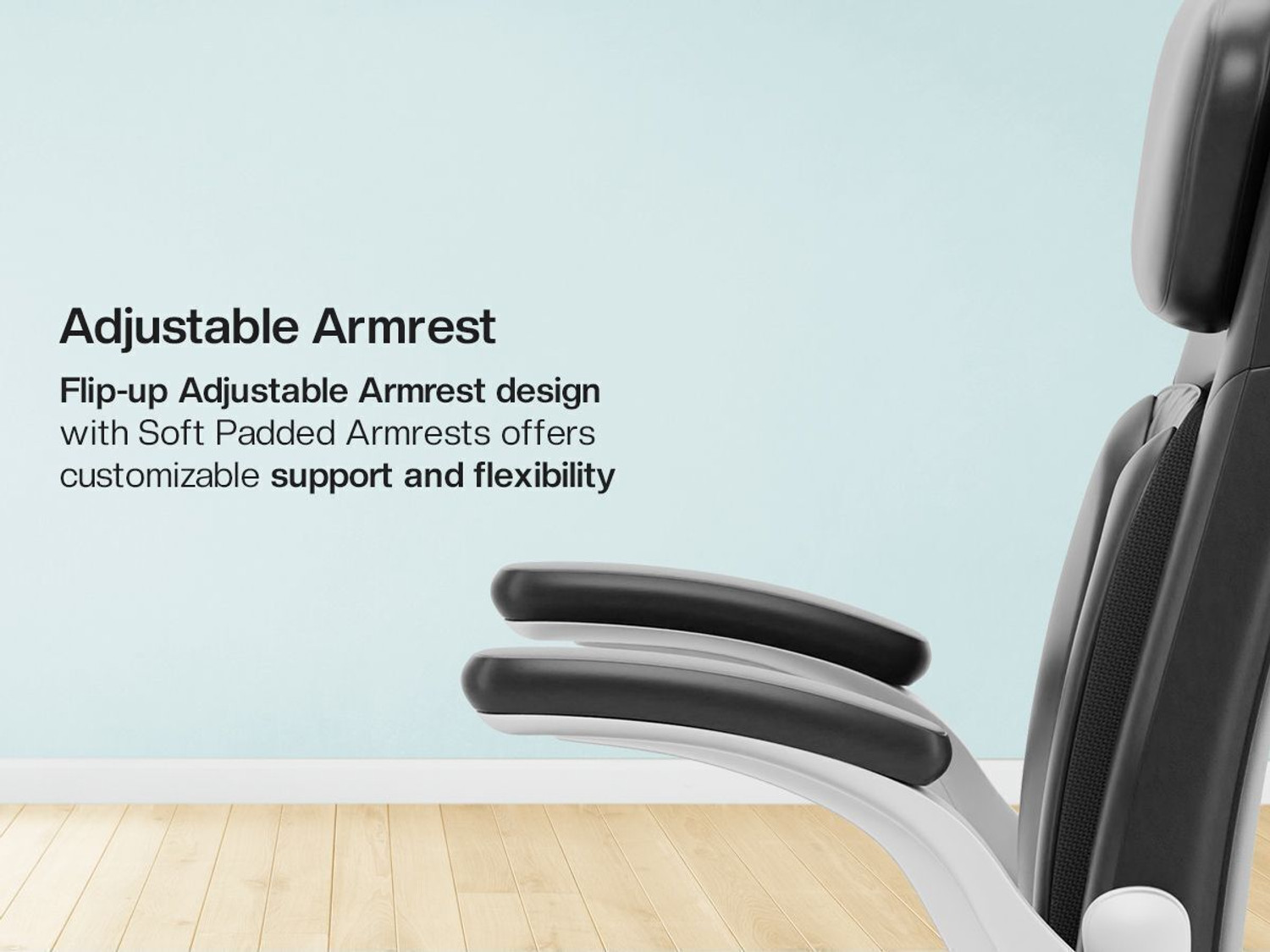 Image of GREEN SOUL Bosco High Back Ergonomic Chair|Home, Office|Premium Comfort|Flip-Up Armrests Leatherette Office Executive Chair