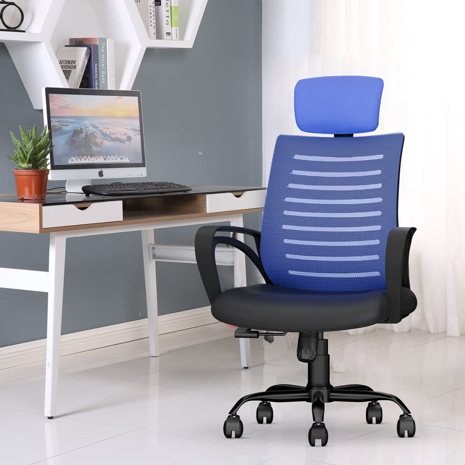 Image of CELLBELL Desire C104 High Back Fabric, Mesh Office Executive Chair