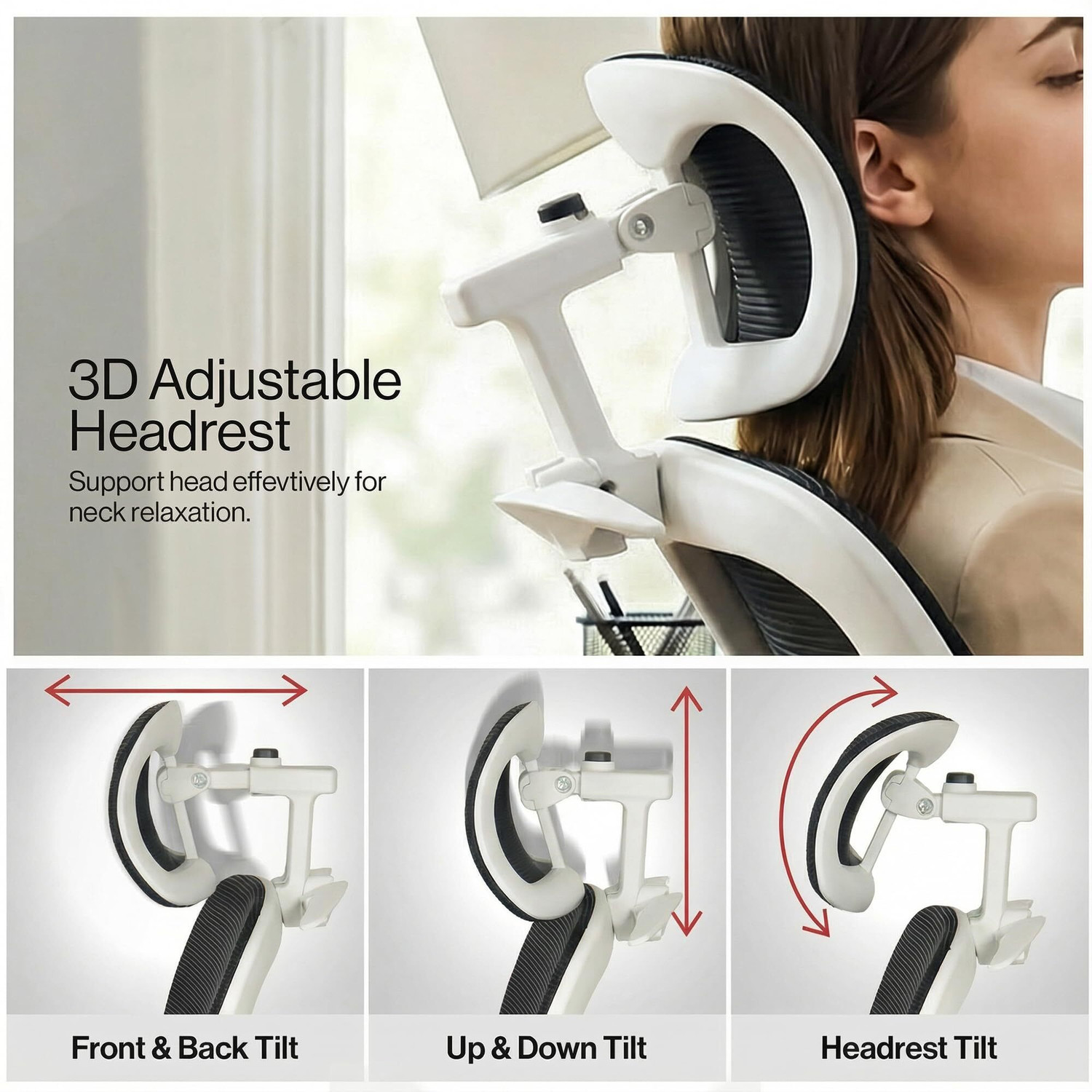 Image of Drogo Premium Ergonomic Office Chair for Work from Home, Adjustable Lumbar Support Mesh Office Executive Chair
