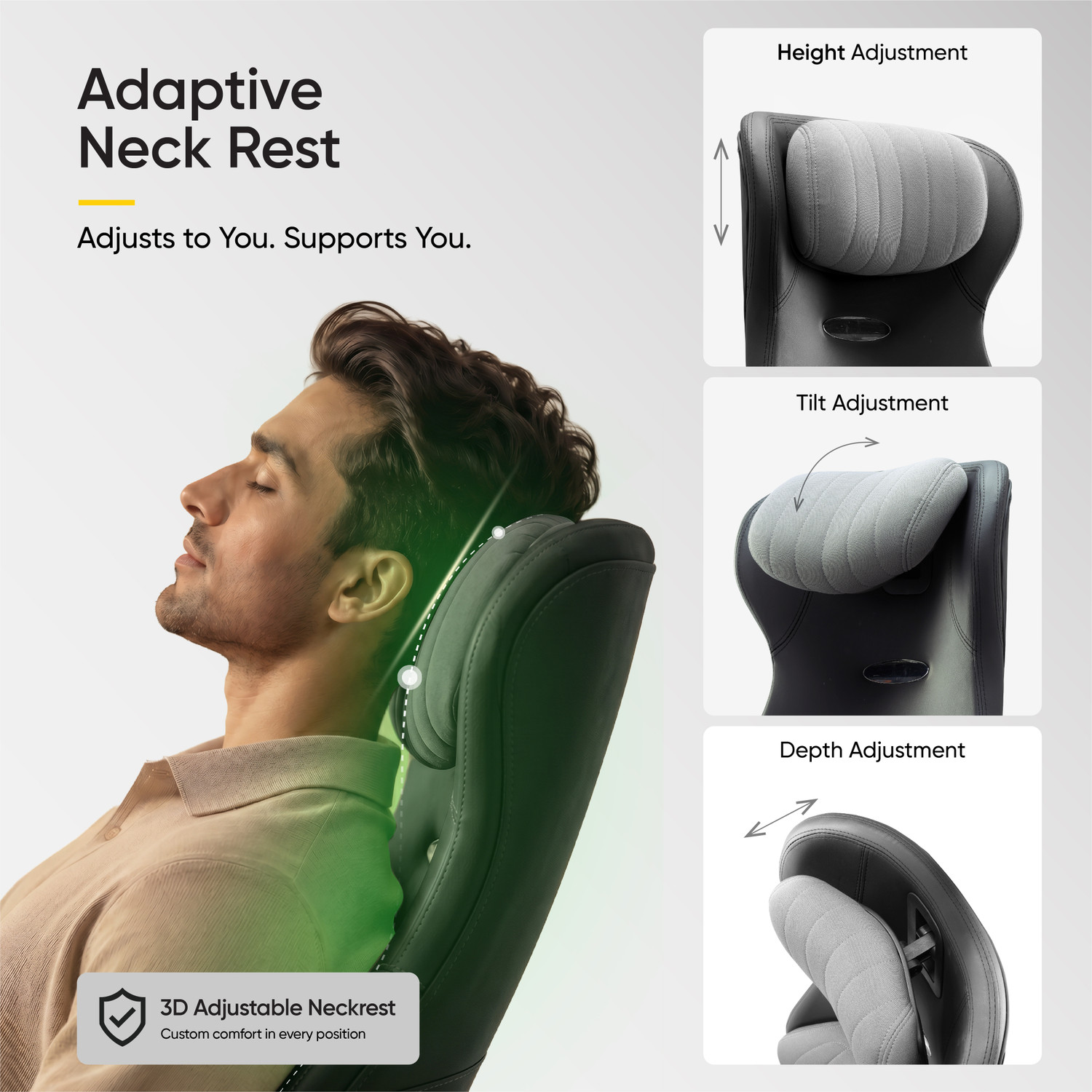 Image of Frido Premium ErgoLuxe Executive Office Chair | Lumbar Support | 3D Adjustable Armrest Leather Office Executive Chair