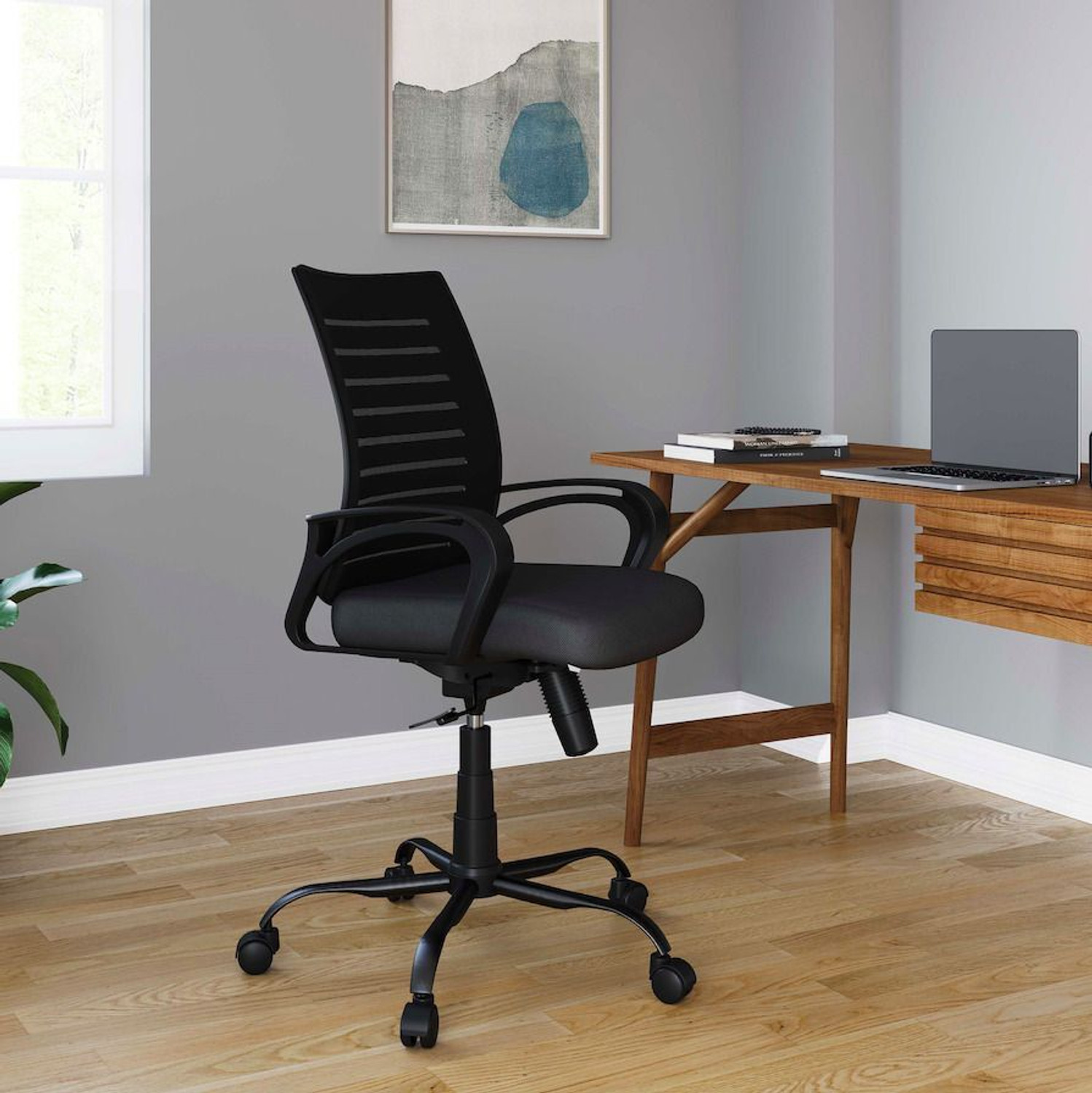 Image of RM HOME Tivra Mid Back Fabric Office Executive Chair