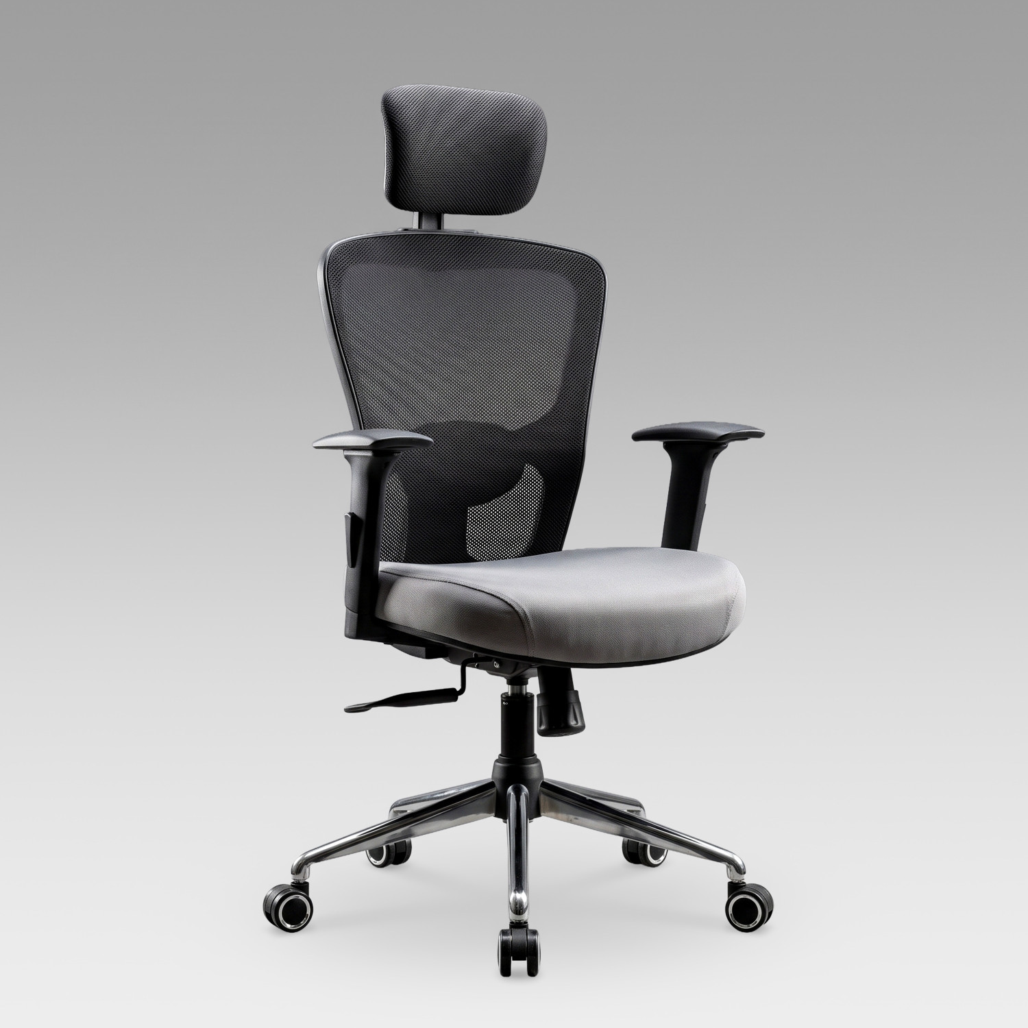 Image of Make My Chairs Jazen Prime Ergonomic Mesh Office Chair for Work|5 Years Warranty|Seat Slider Mesh Office Adjustable Arm Chair