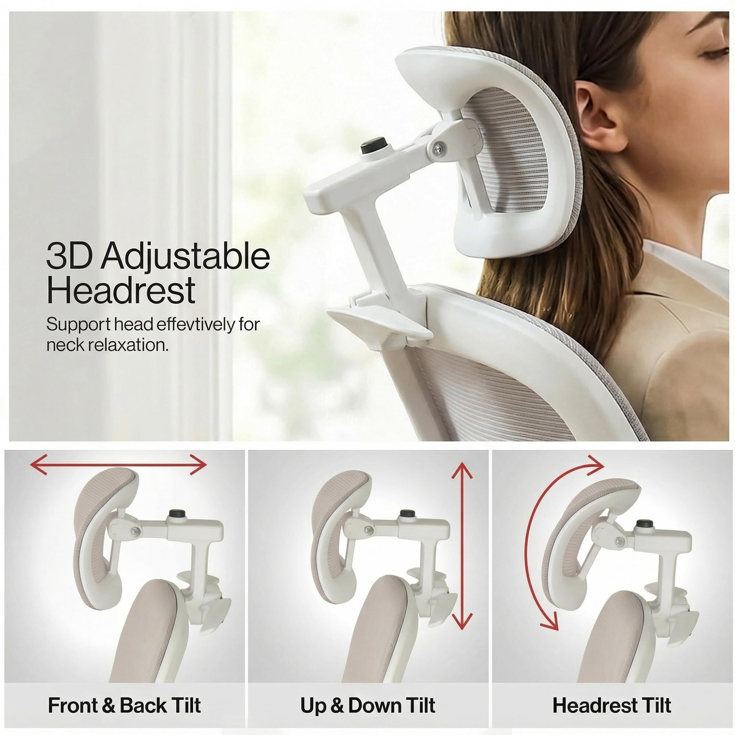 Image of Drogo Premium Ergonomic Office Chair for Work from Home, Adjustable Lumbar Support Mesh Office Executive Chair