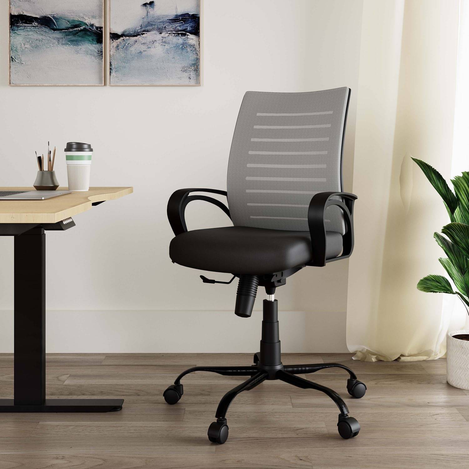 IAFA Diego Mid Back Ergonomic Office Chair - Image 2