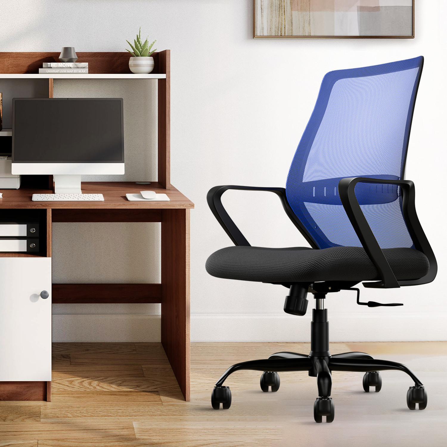 Image of CELLBELL CELLBELL Desire Pro Mid Back Fabric, Mesh Office Arm Chair