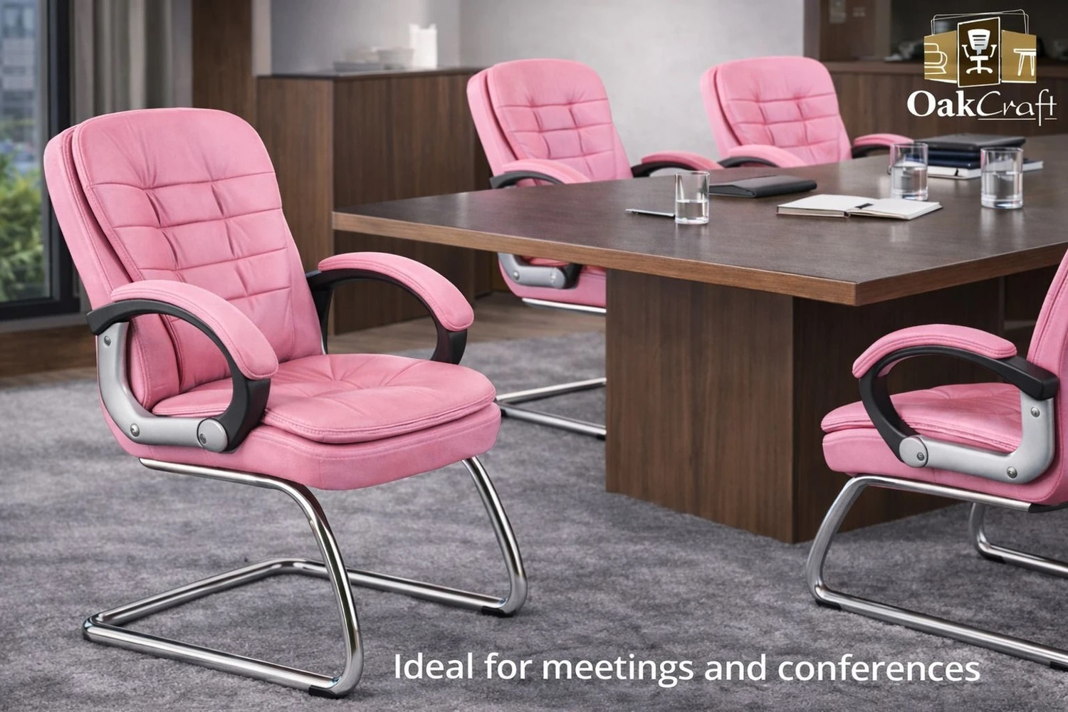 Image of Oakcraft 07 Visitor Leatherette Office Executive Chair
