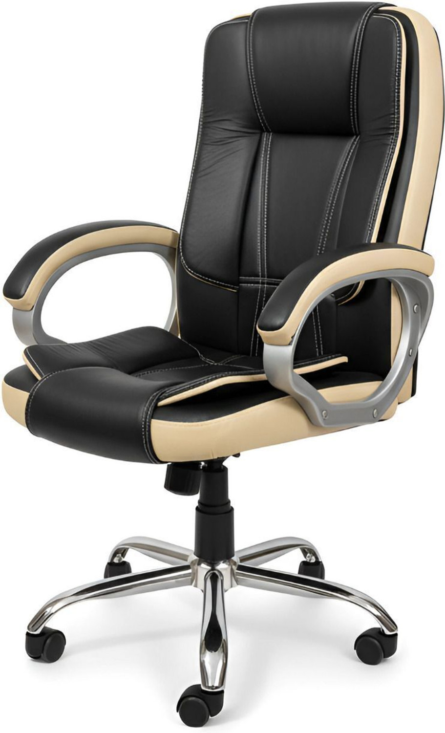 Image of ACTIVA Venture Ergonomic Office Chair| Swivel Chair with Adjustable Height Leatherette Office Adjustable Arm Chair