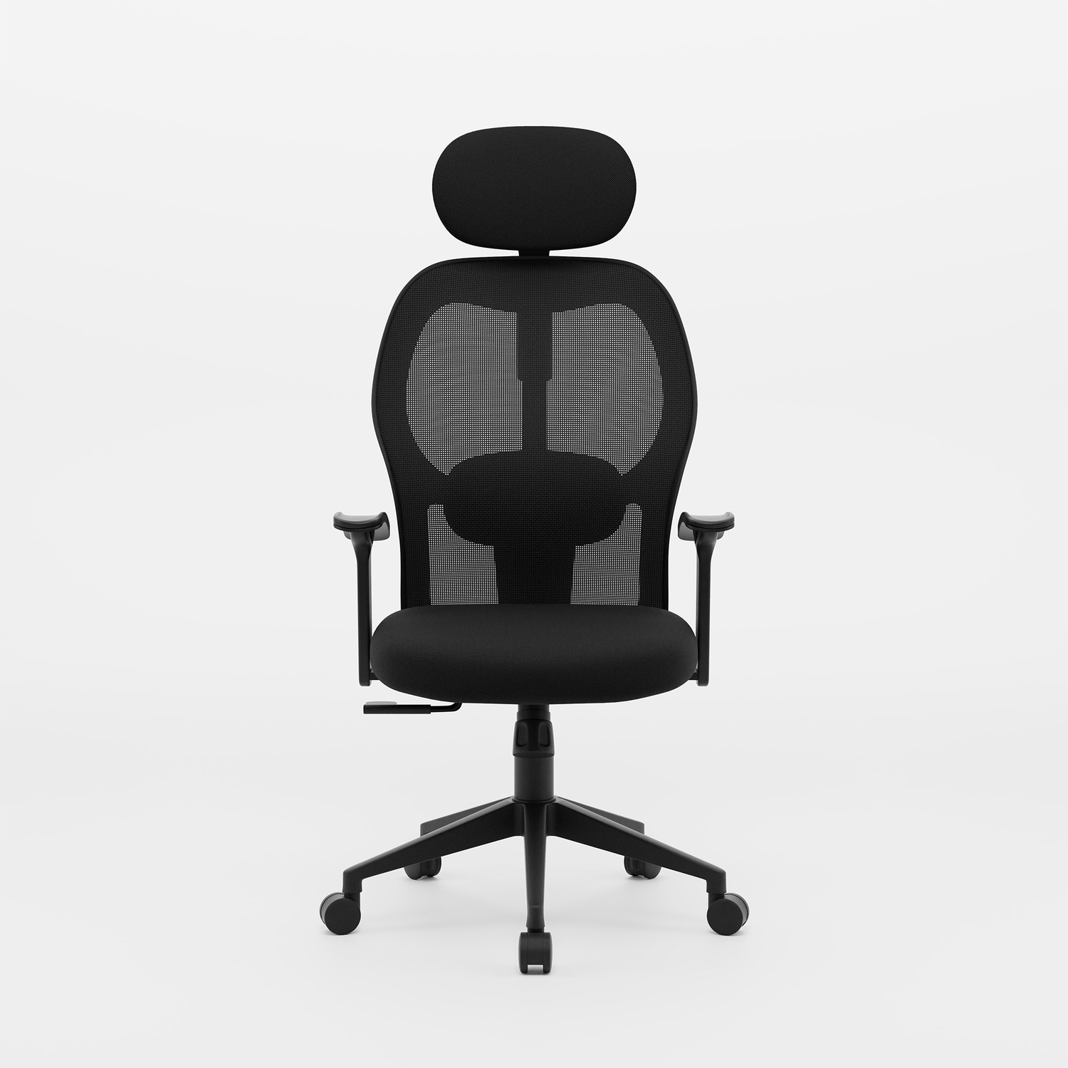 Image of MDTRADERS Yoga High Back Ergonomic Chair|Home, Office, WFH|3D Headrest,2D Lumbar Support Mesh Office Arm Chair