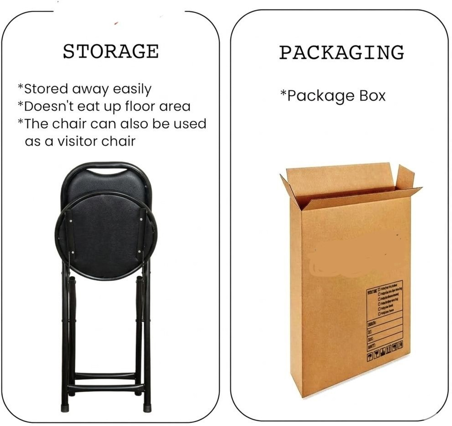 Image of DPI Folding Stool Chair with Foot Rest for Home & Kitchen /Restaurant /Outdoor Chair, Cotton Study Folding Chair