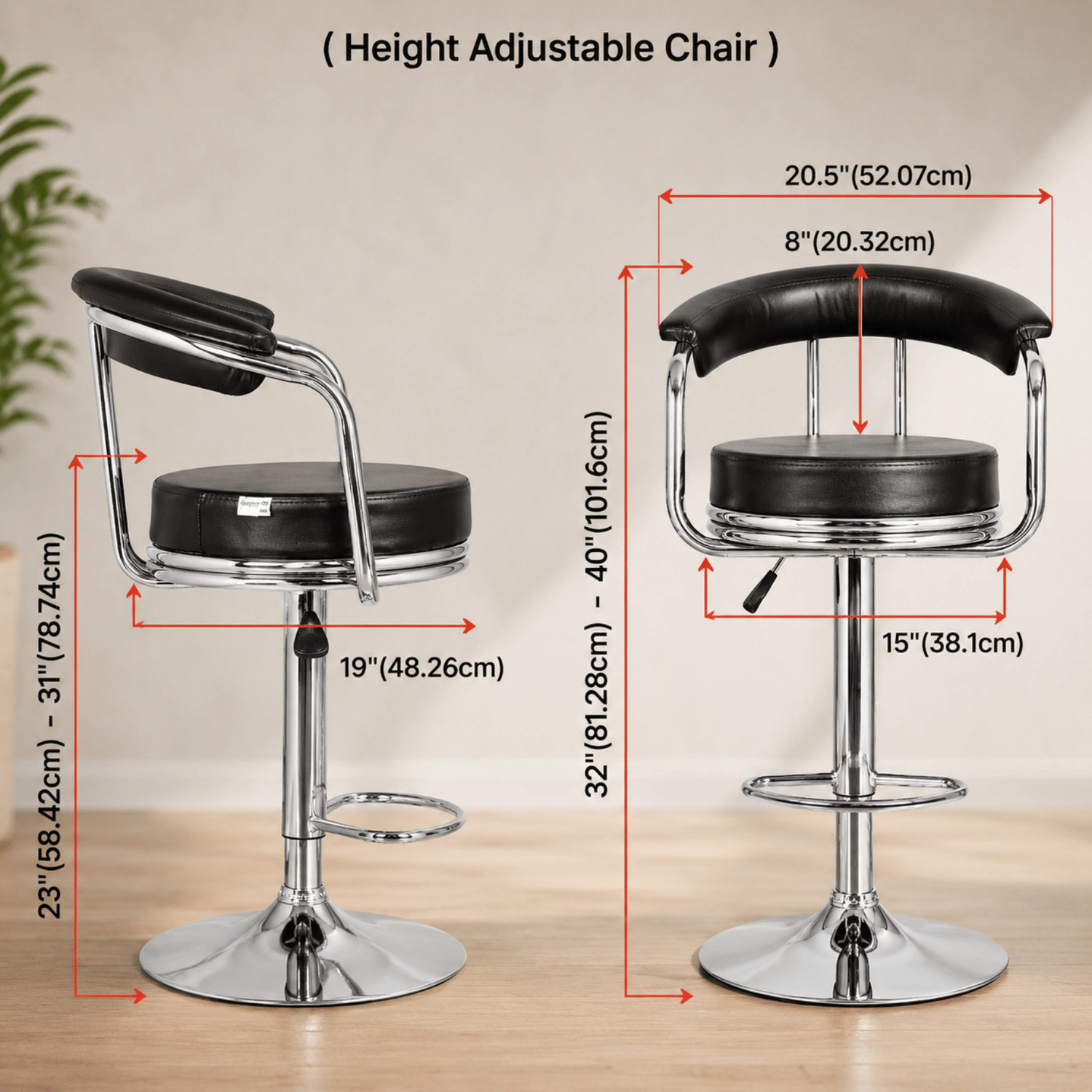 Image of KHUSSH Fabric, Mesh Office Arm Chair