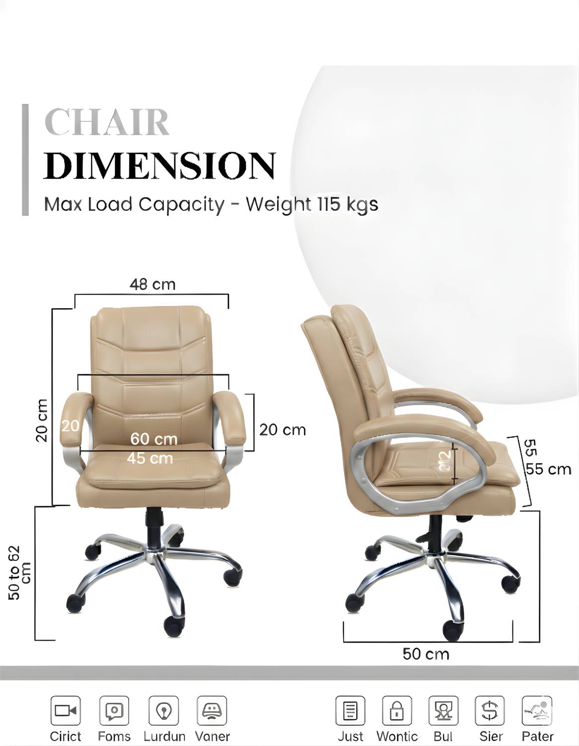 RW REST WELL Star Executive Revolving Office Chair - Image 2