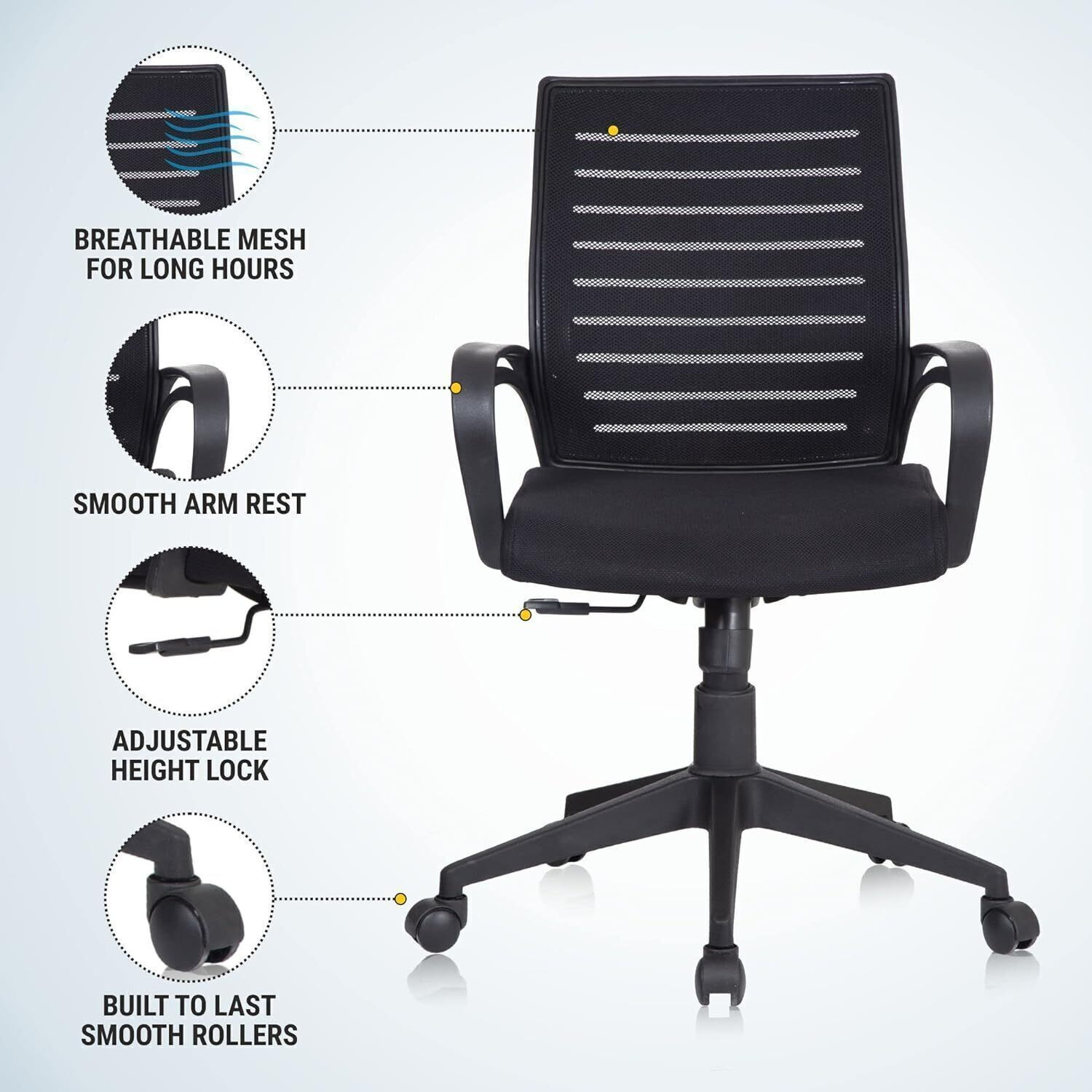 Image of MG traders heavy duty boom net Mesh Office Executive Chair
