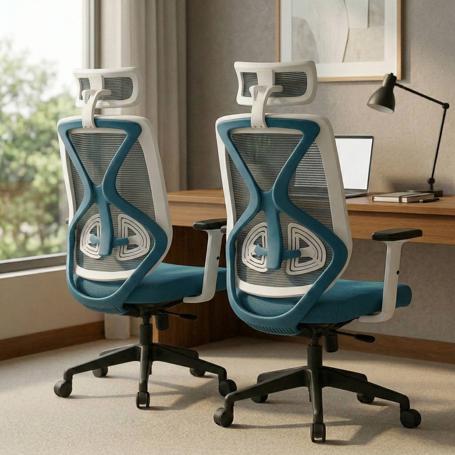 Oakcraft Hurricane High Back Ergonomic Chair Mesh Office Adjustable Arm Chair