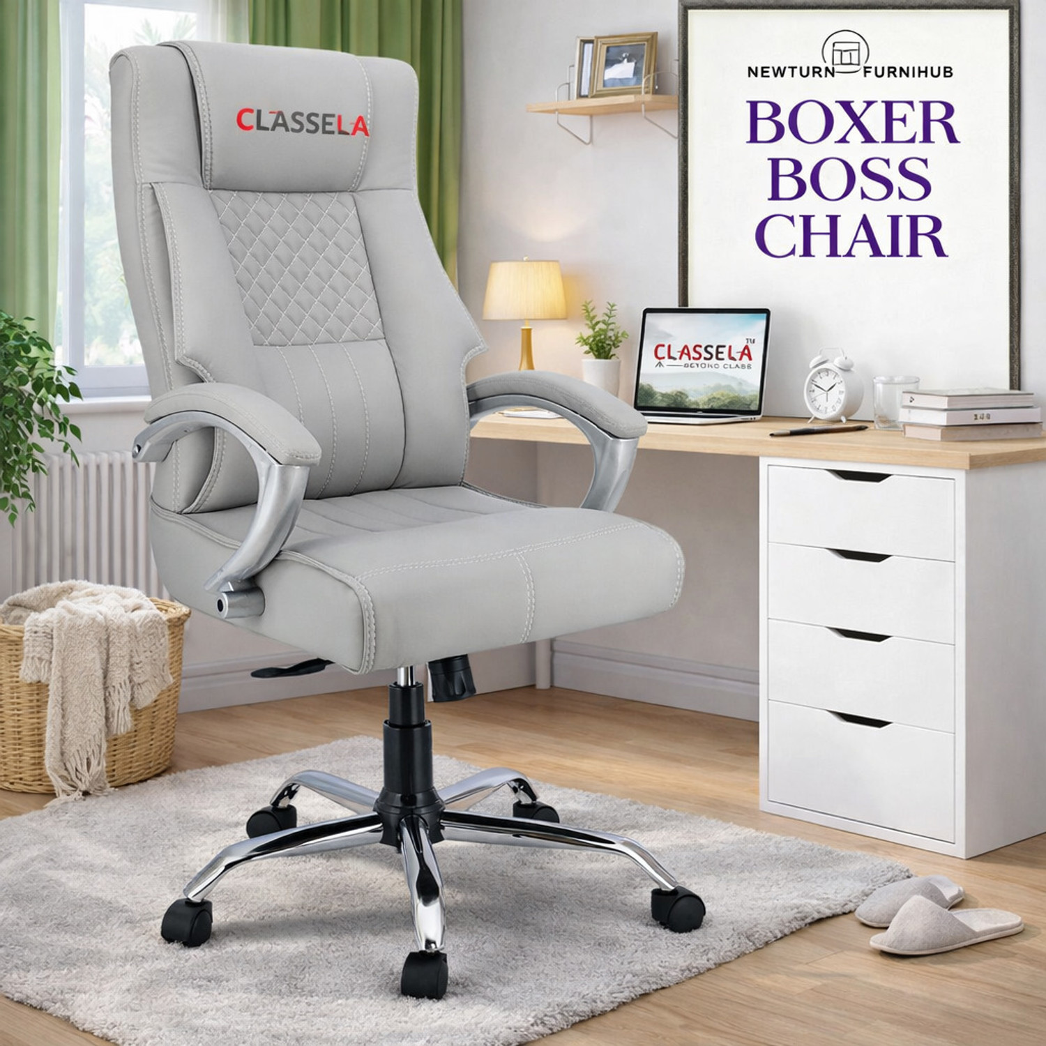 Image of CLASSELA premium leatherette ergonomic Boss revolving office Leatherette Office Executive Chair