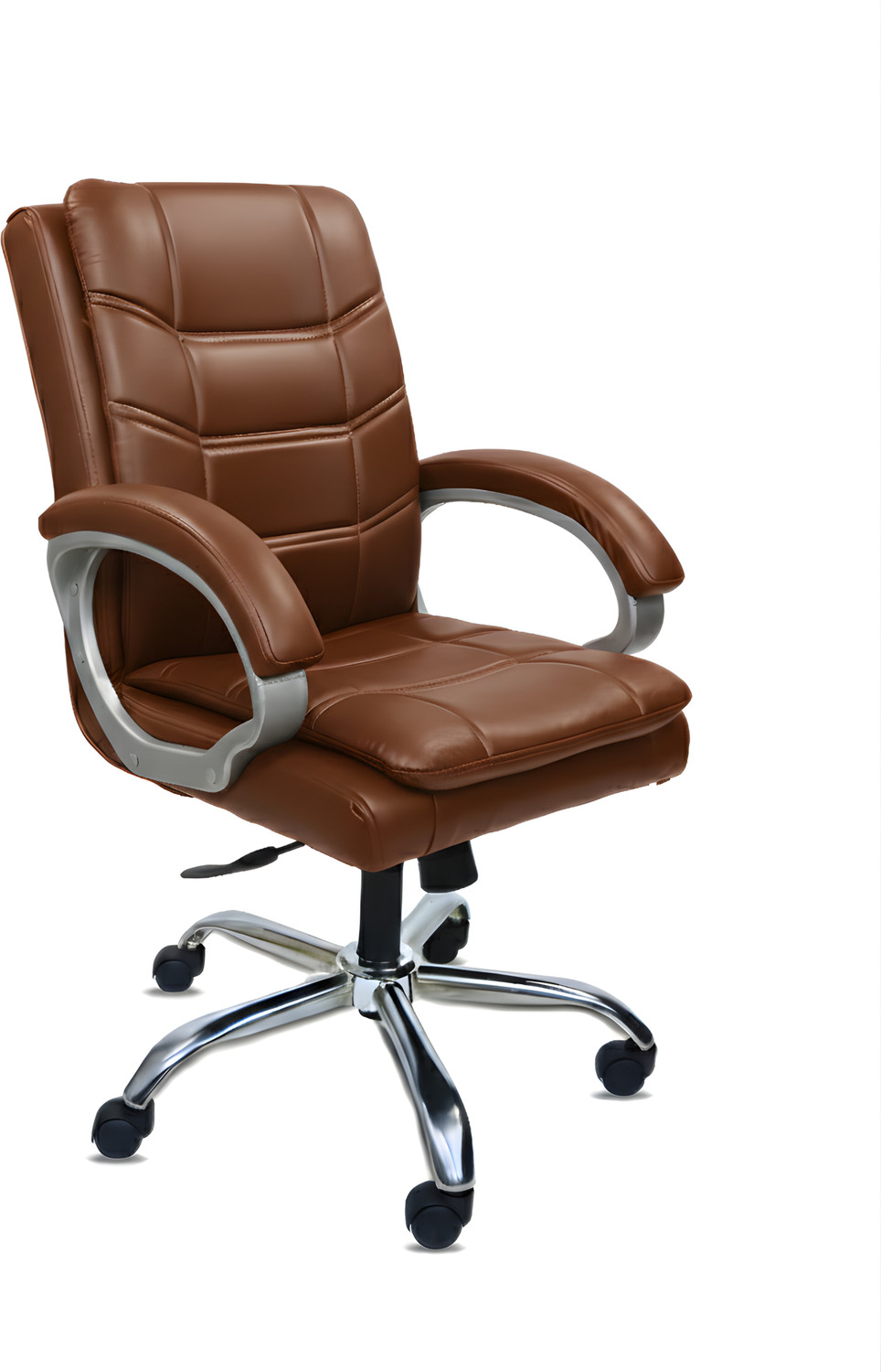Image of RW REST WELL Star Executive Revolving Office Chair|Computer Desk Chair with Cushioned Seat| Leatherette Office Executive Chair