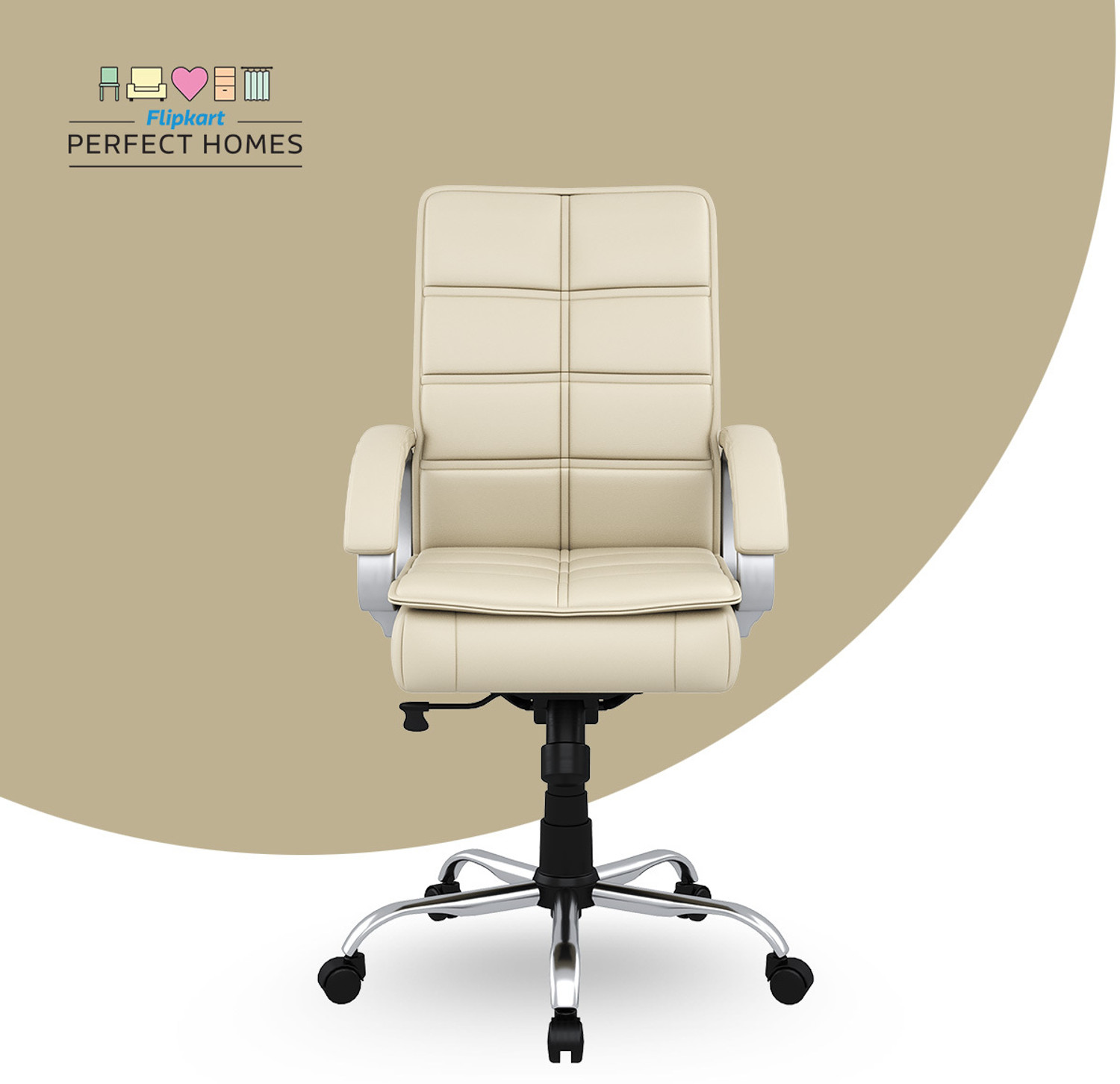 Image of Flipkart Perfect Homes LEO Leatherette Office Executive Chair