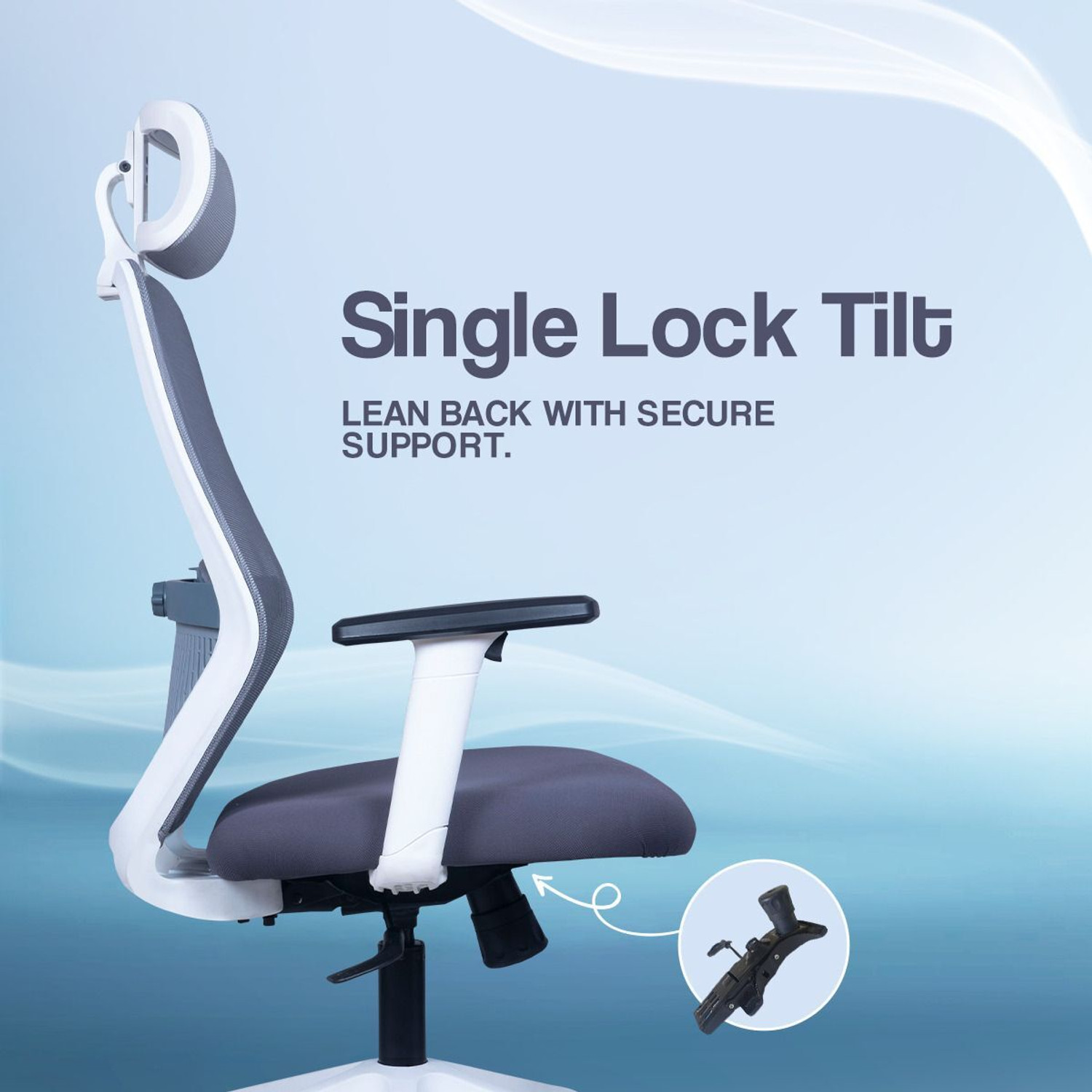 Image of IAFA Nova High Back Ergonomic Office Chair With Heavy Duty Metal Base Mesh Office Adjustable Arm Chair
