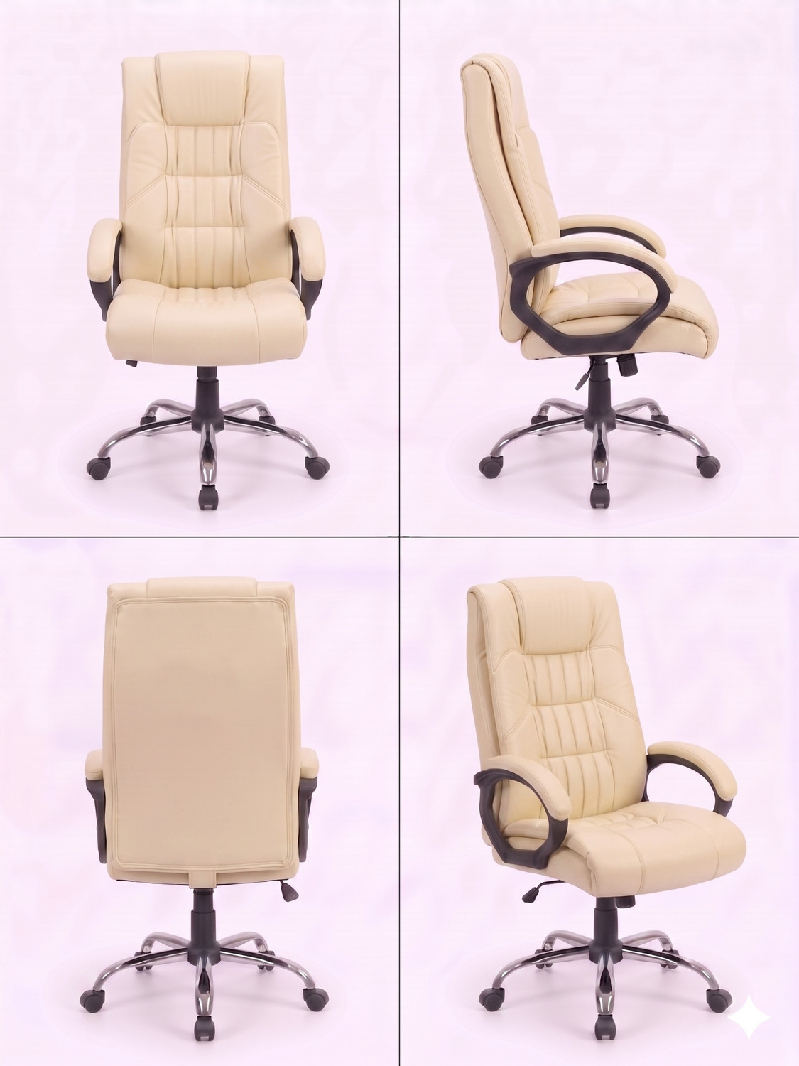 Image of COZY CUB HIGH Back with Steel Base and 1 Year manufacturer Warranty on the Product Leatherette Office Executive Chair