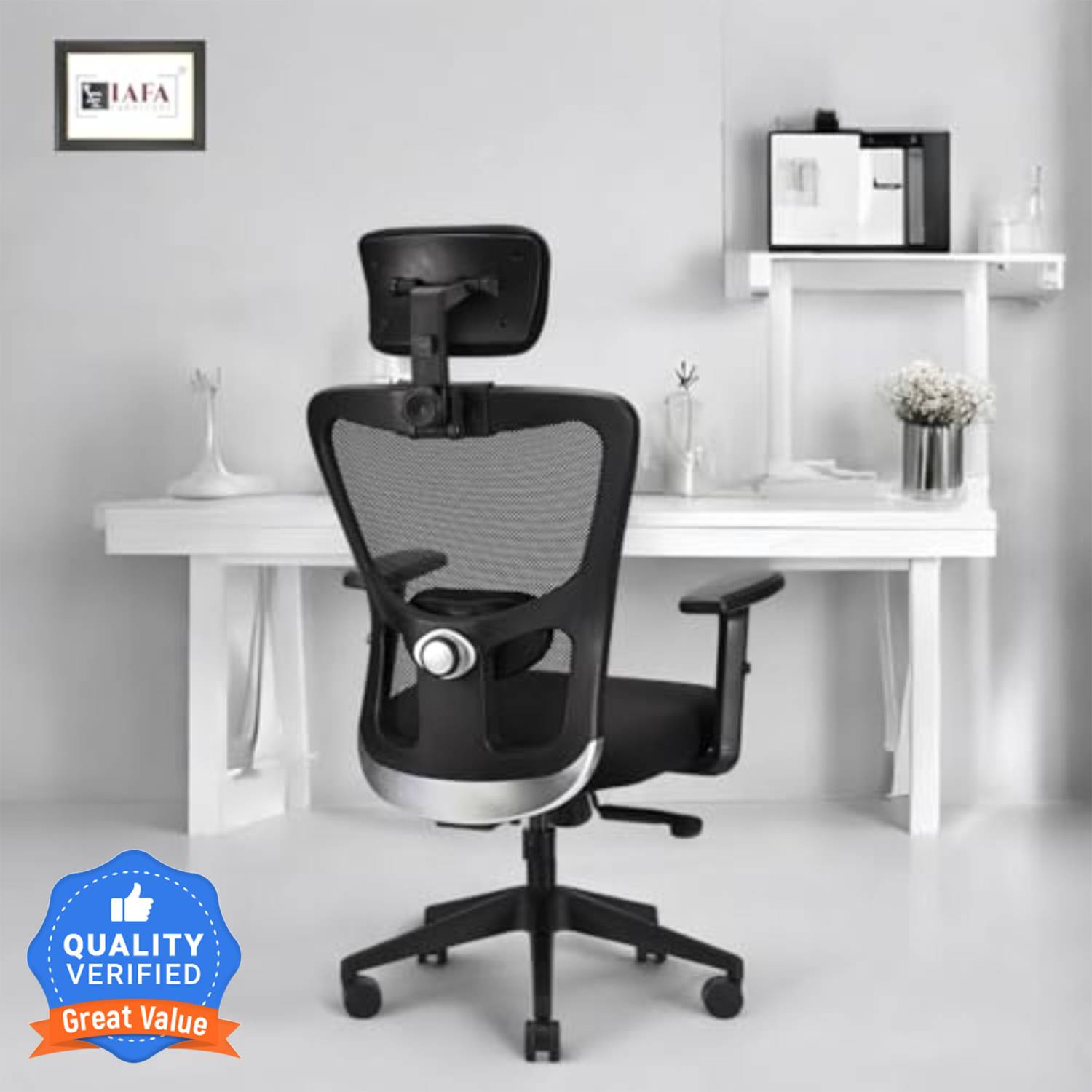 IAFA JADE High Back Ergonomic Office Chair with Ad Heavy Duty
