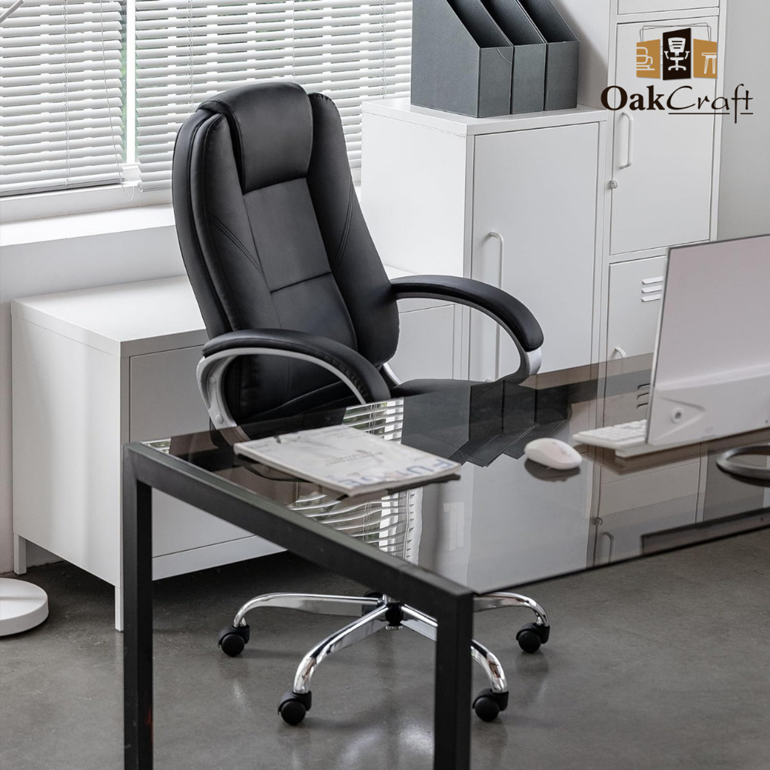 Image of Oakcraft Leatherette Office Executive Chair