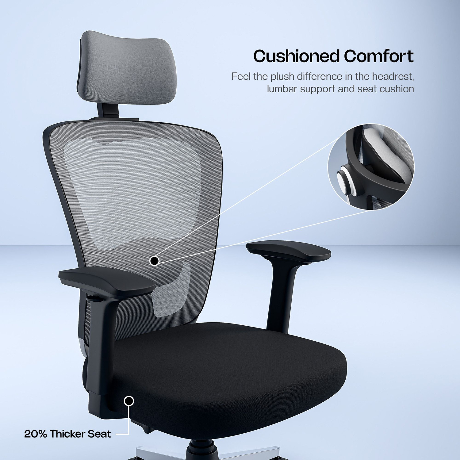 Image of GREEN SOUL Jupiter Pro High Back Ergonomic| Intelli-Adapt Recline| Wired Korean Mesh Office Adjustable Arm Chair