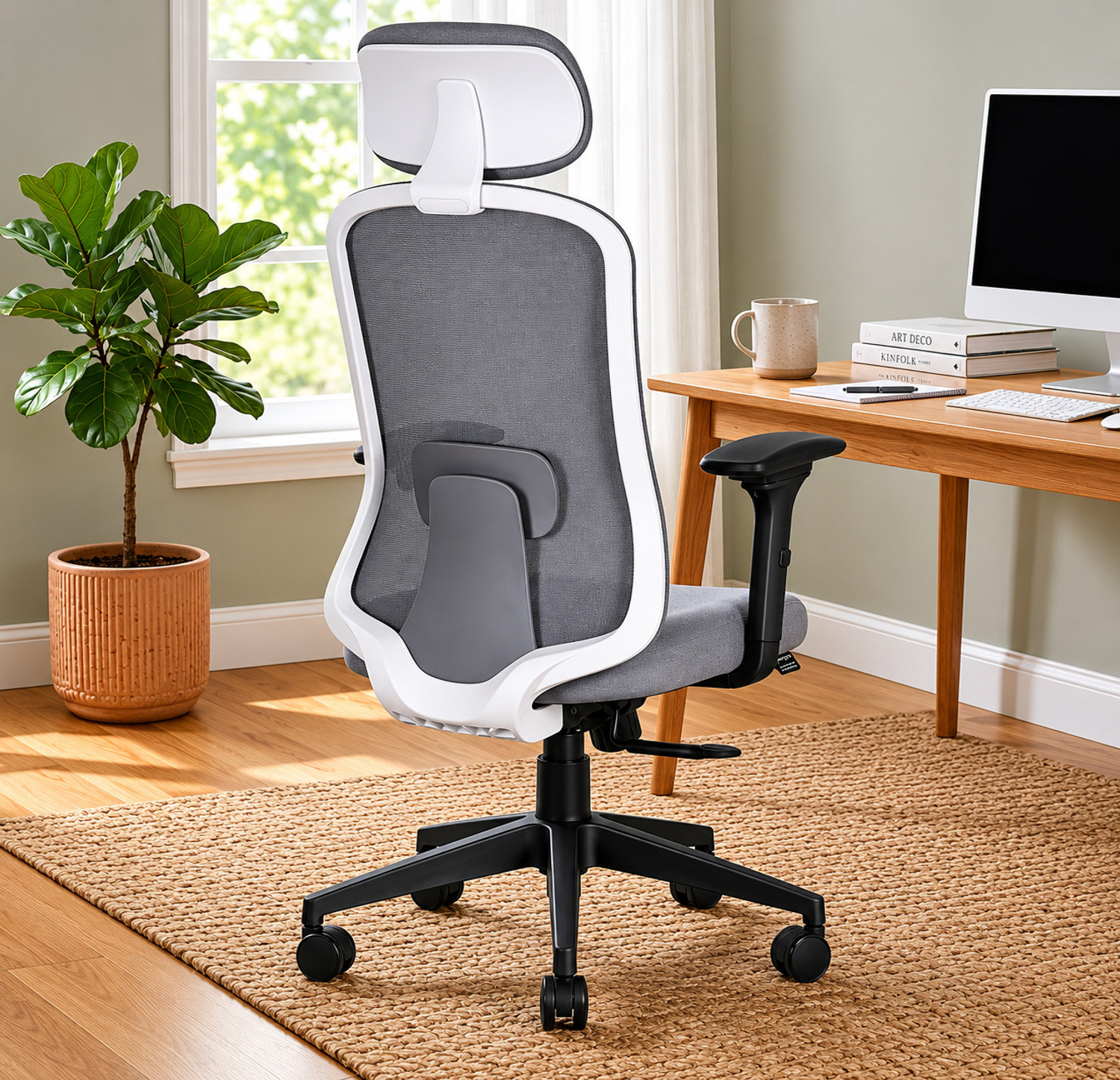 Image of ASTRIDE Mavic High Back Ergonomic Office Chair|2D Soft Armrest|BIS Certified Mesh Office Adjustable Arm Chair