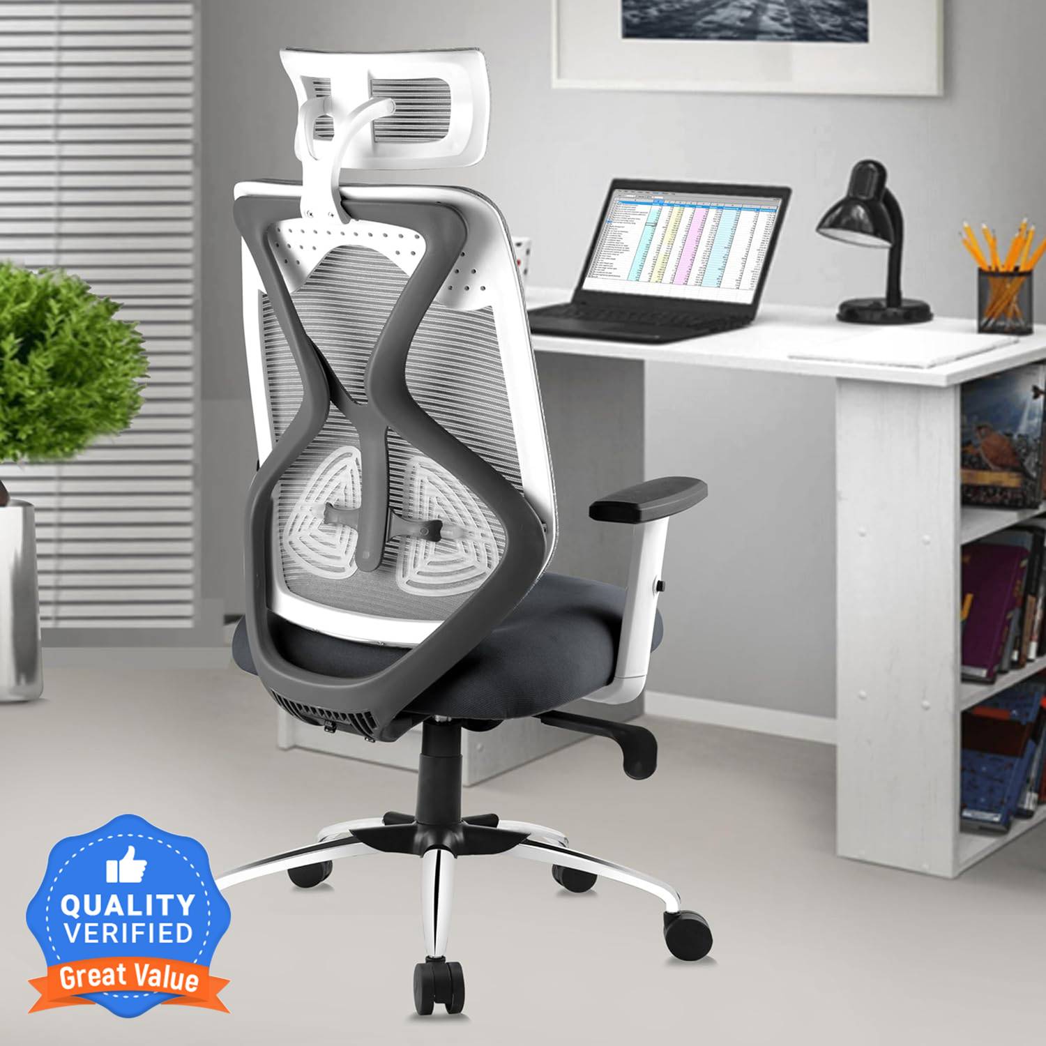 Astride Ergofit Ergonomic High Back, Synchro Tilt Mechanism, Heav