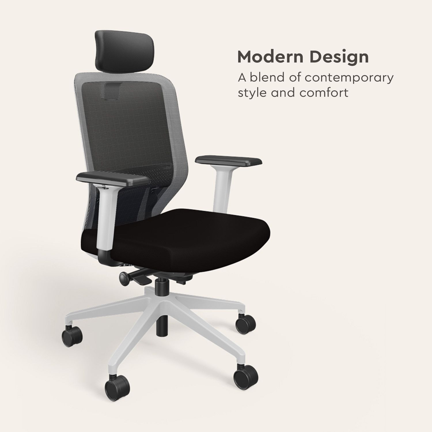 Image of Interio by Godrej Greta High Back Fabric Office Executive Chair