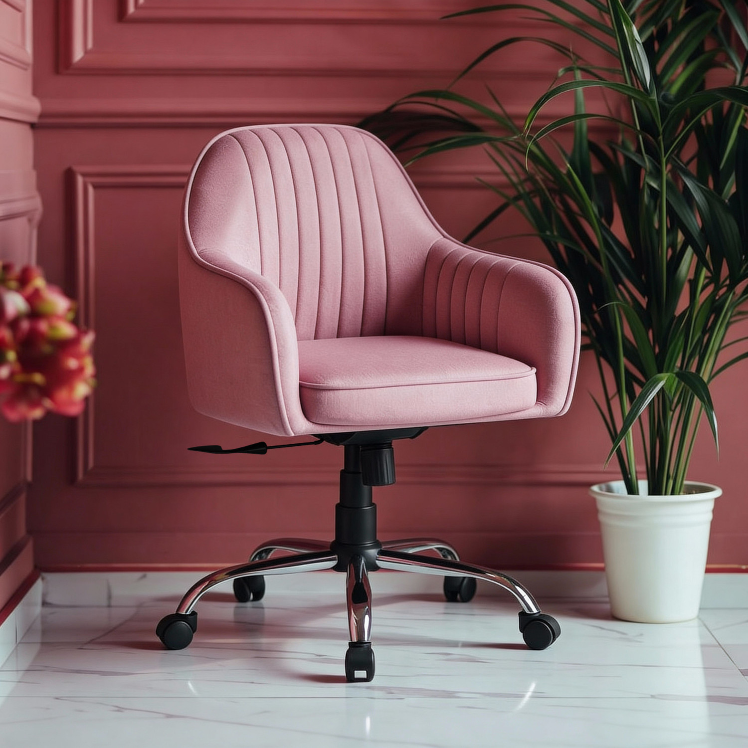 Image of SEATFIT Ergonomic Office Chair with Recline, 360 Swivel & Adjustable Height Full-Aniline Leather Office Executive Chair