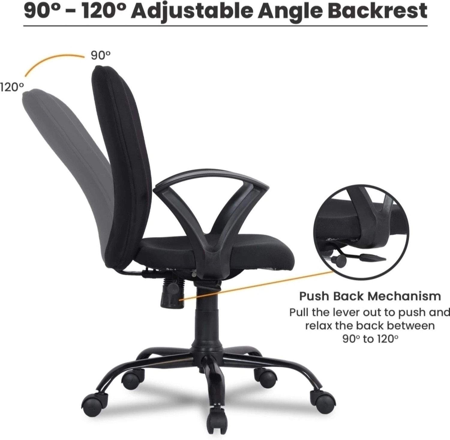 Image of MG traders MG FULLY ADJUSTABLE ROTATING OFFICE /STUDY ARMCHAIR Mesh Office Adjustable Arm Chair