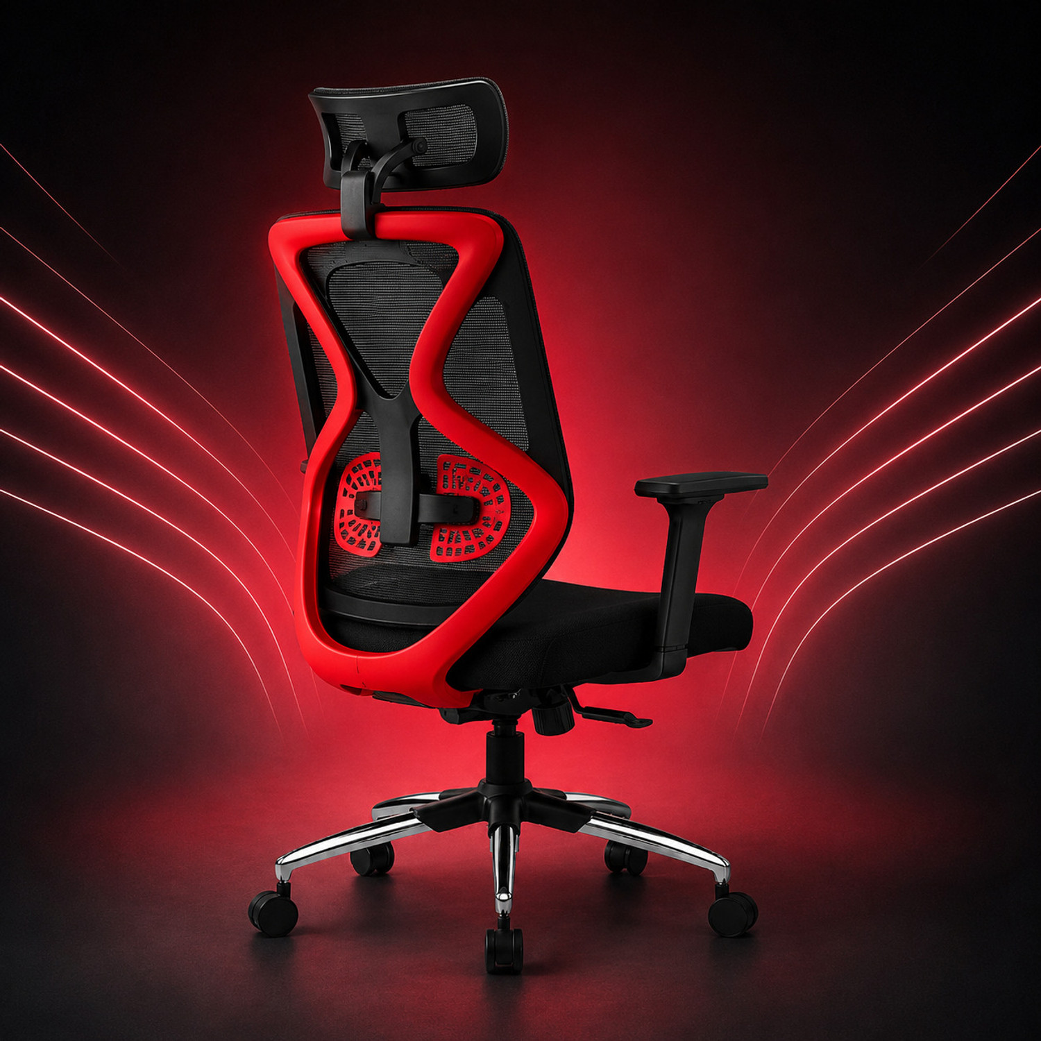 Image of Oakcraft Mesh Office Adjustable Arm Chair