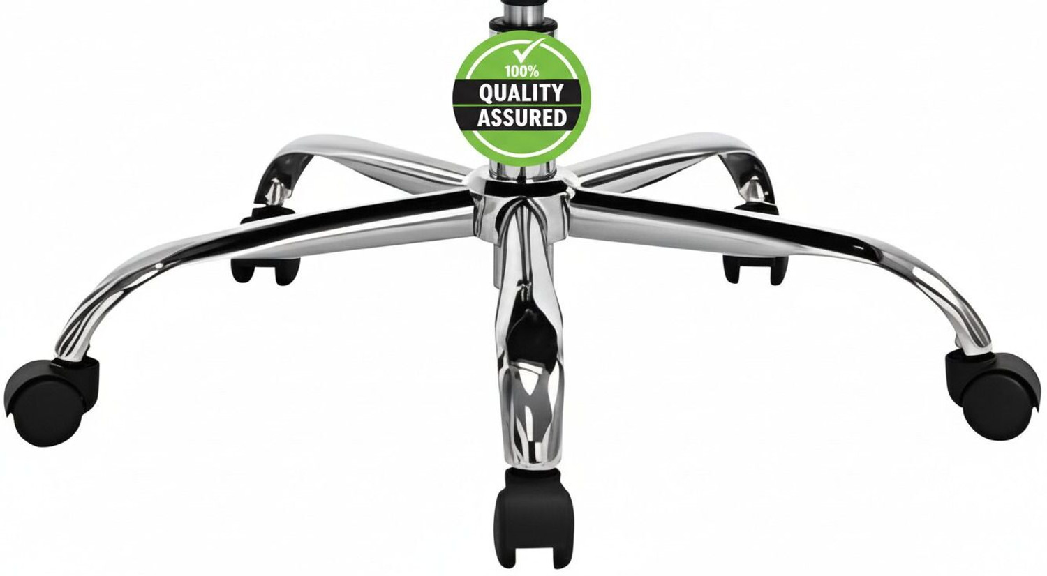 Image of MAESTRO 26 Inch Chrome Base for Revolving Chair Steel Chrome (Spider) Base Wheel NA Office Adjustable Arm Chair