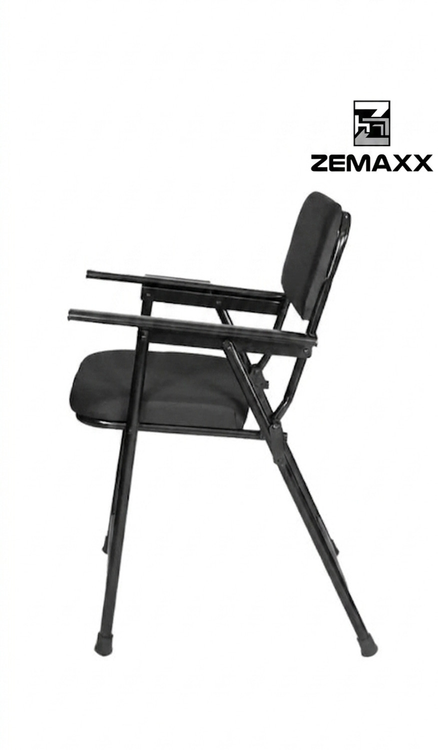 Image of ZEMAXX Folding study chair | chair with pad black Fabric Study Folding Chair