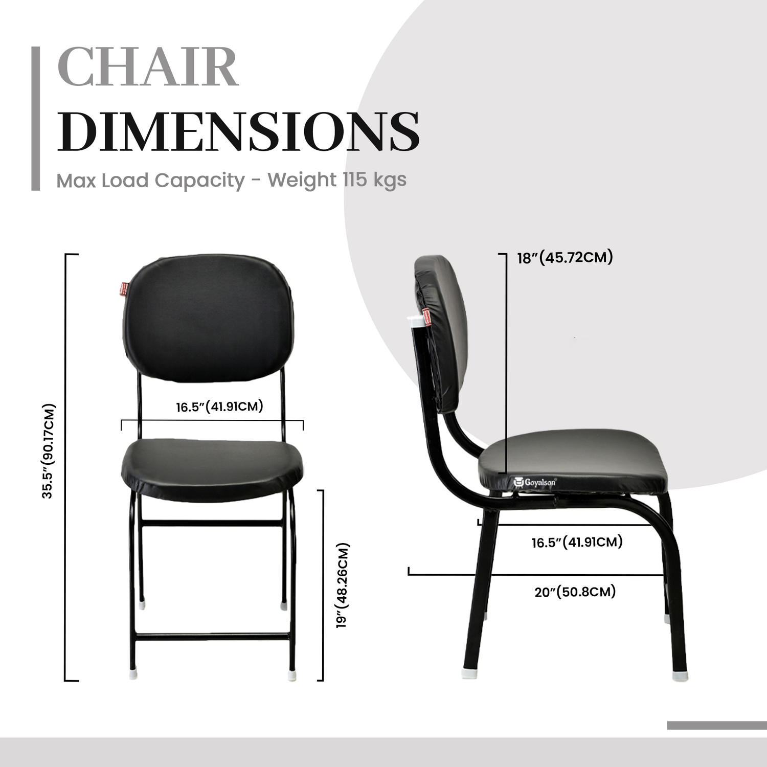 Image of RATISON Guest Visitor Study Without arm Rest Leatherette Office Visitor Chair Leatherette Office Visitor Chair