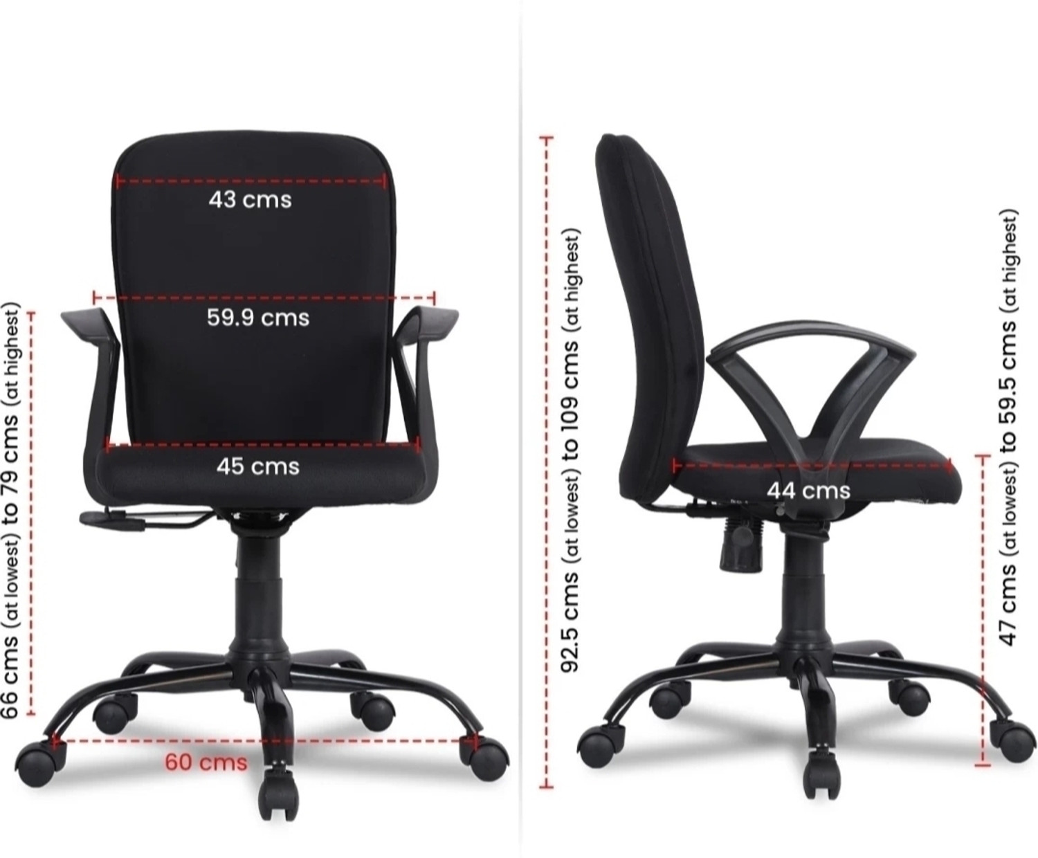 Image of MG traders MG FULLY ADJUSTABLE ROTATING OFFICE /STUDY ARMCHAIR Mesh Office Adjustable Arm Chair